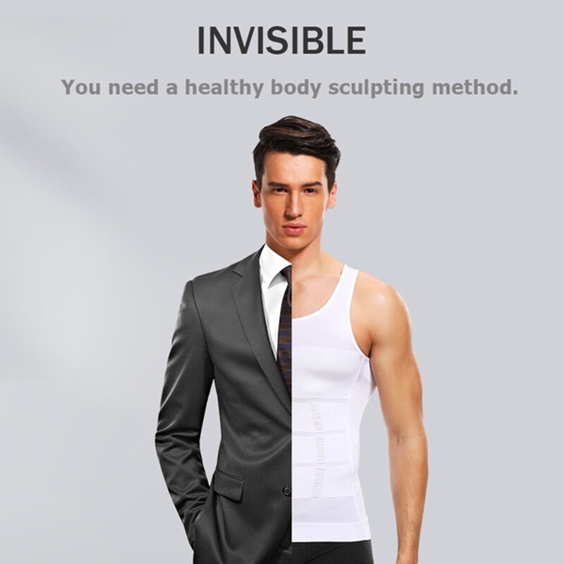 3 Packs Body Shaper Slimming Abdomen Vest Compression Shirt Tank Tops Shapewear