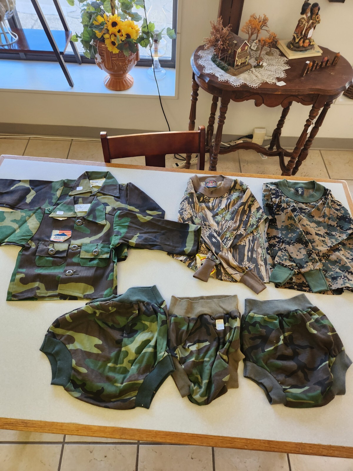 Jr GI clothing lot of 7. See sizes in description
