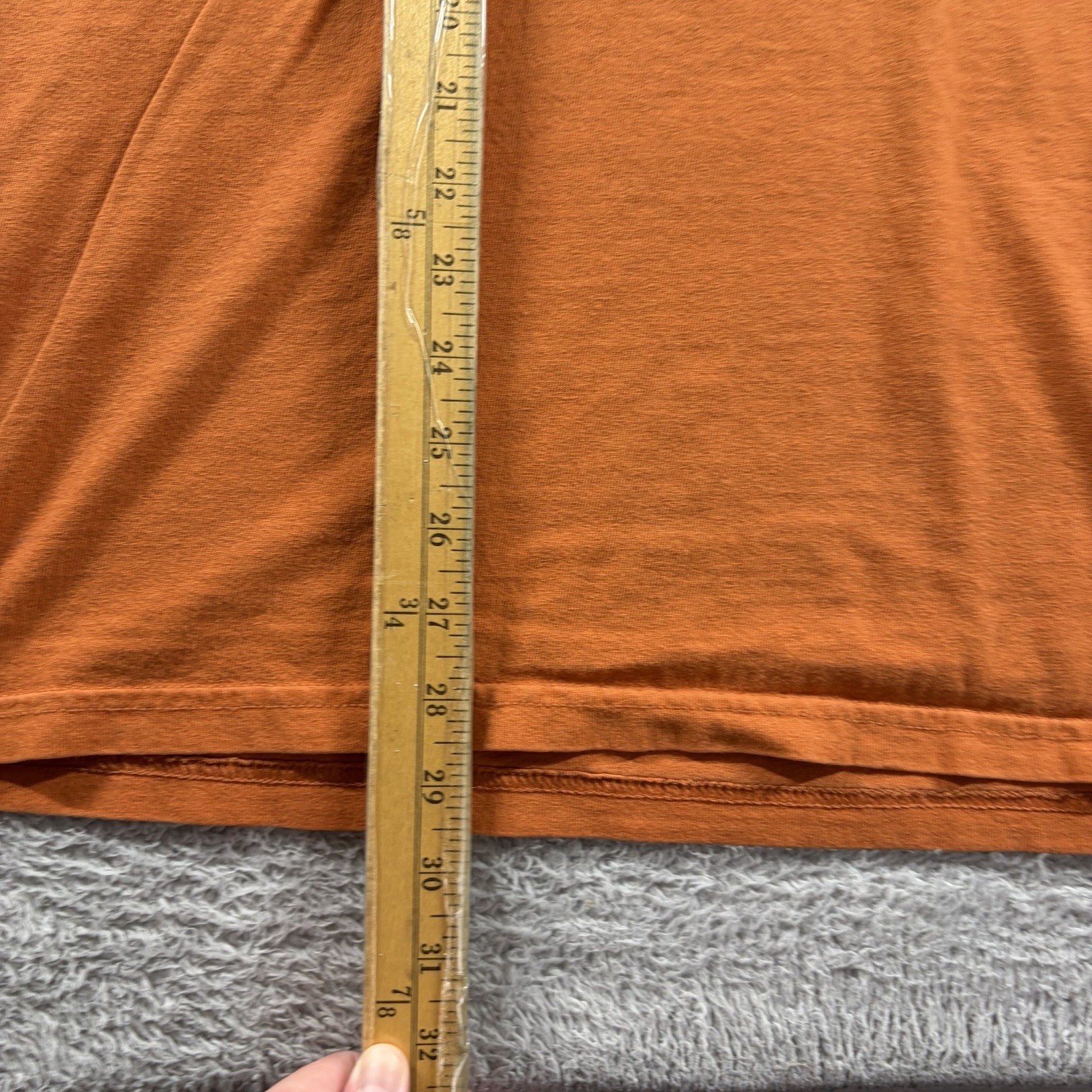 VINTAGE Old Guys Rule Shirt Mens XL Orange Double Sided John Wayne