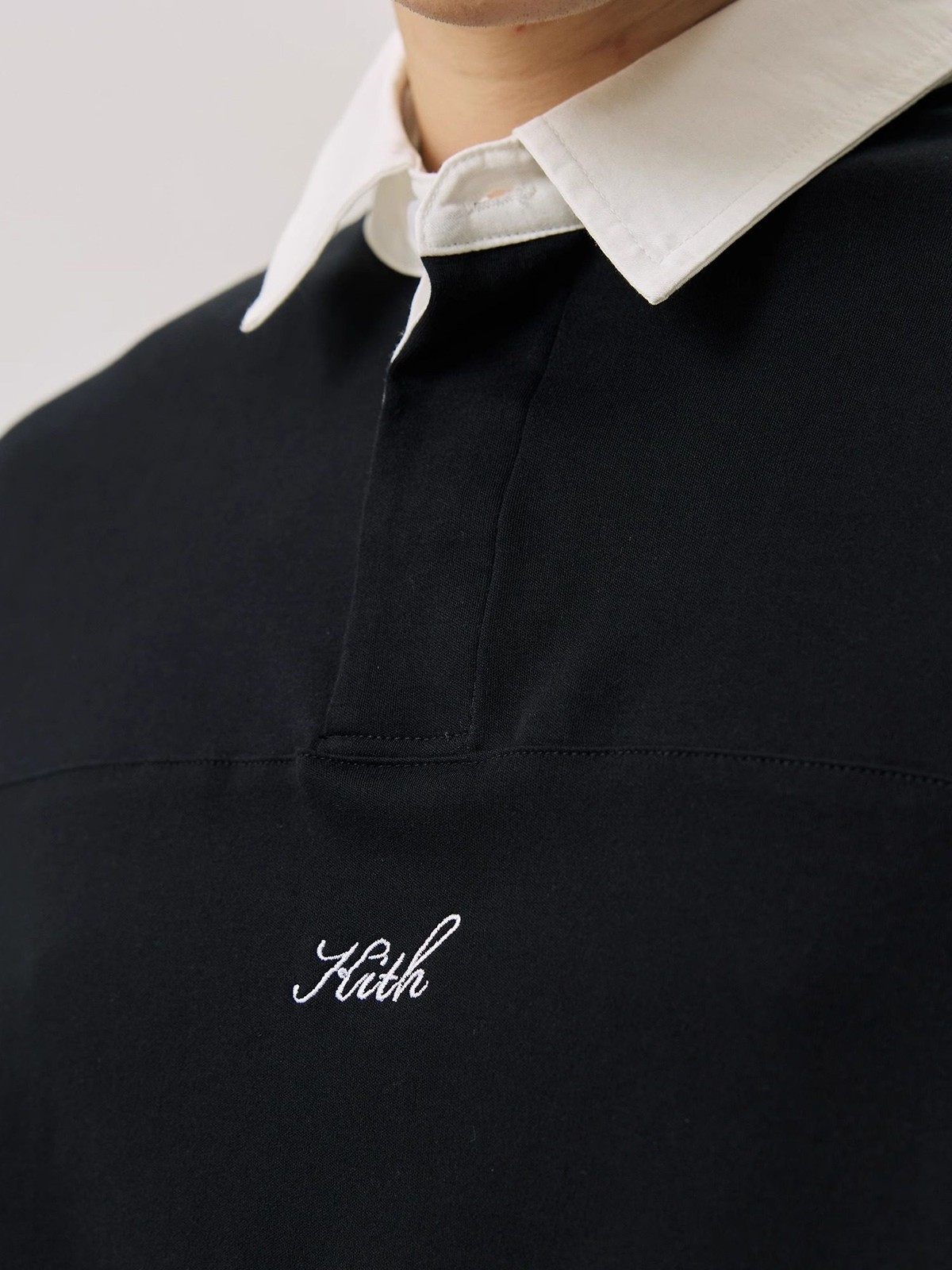 KITH Embroidered Patchwork Polo Shirt Men Summer Cool Casual Top