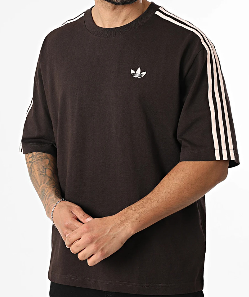NEW MENS ADIDAS ORIGINALS 3 STRIPES OVERSIZE TEE SHIRT ~SIZE MEDIUM #KE290