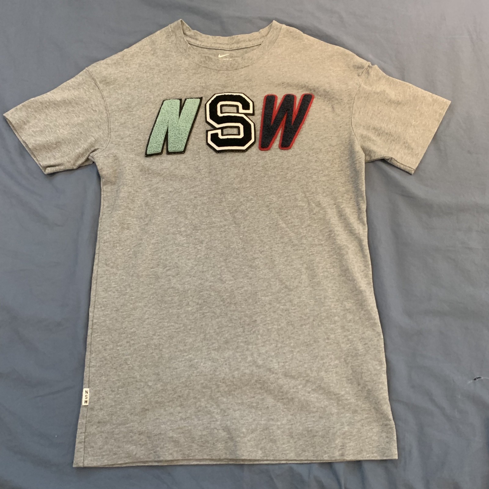 Nike Sportswear NSW 2 Tee T-Shirt Mens Size S Carbon Heather Grey 927396-091