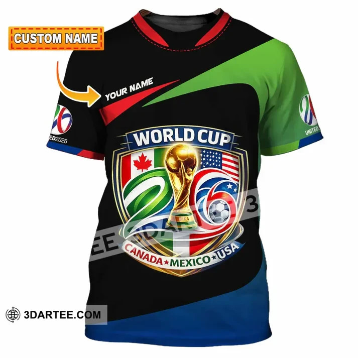 Unisex Shirt – Custom Name Fifa World Cup 2026 3D Shirt VK13607