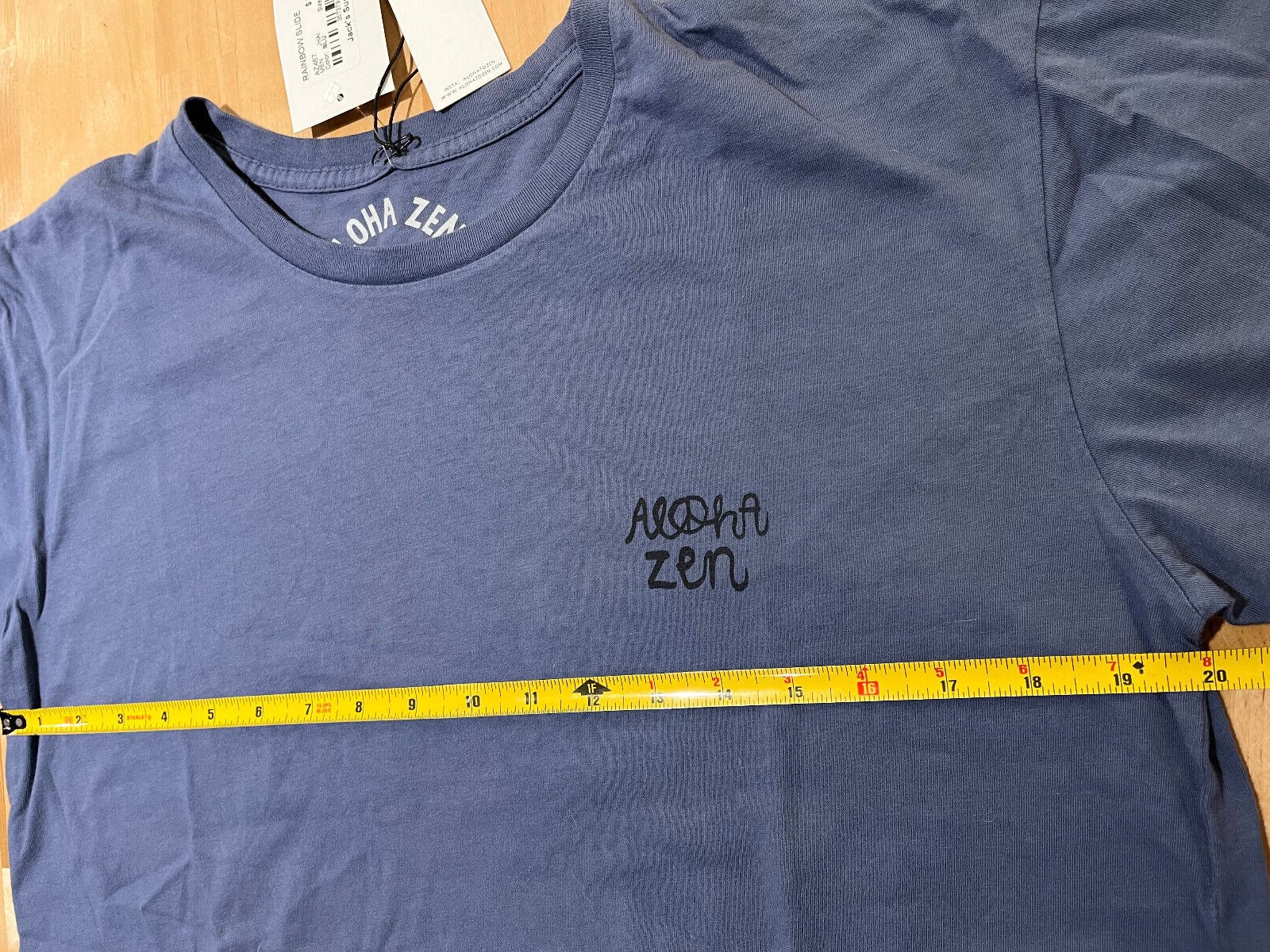 ALOHA ZEN Rainbow Slide Graphics BLUE Tshirt – Men’s Size M – NEW