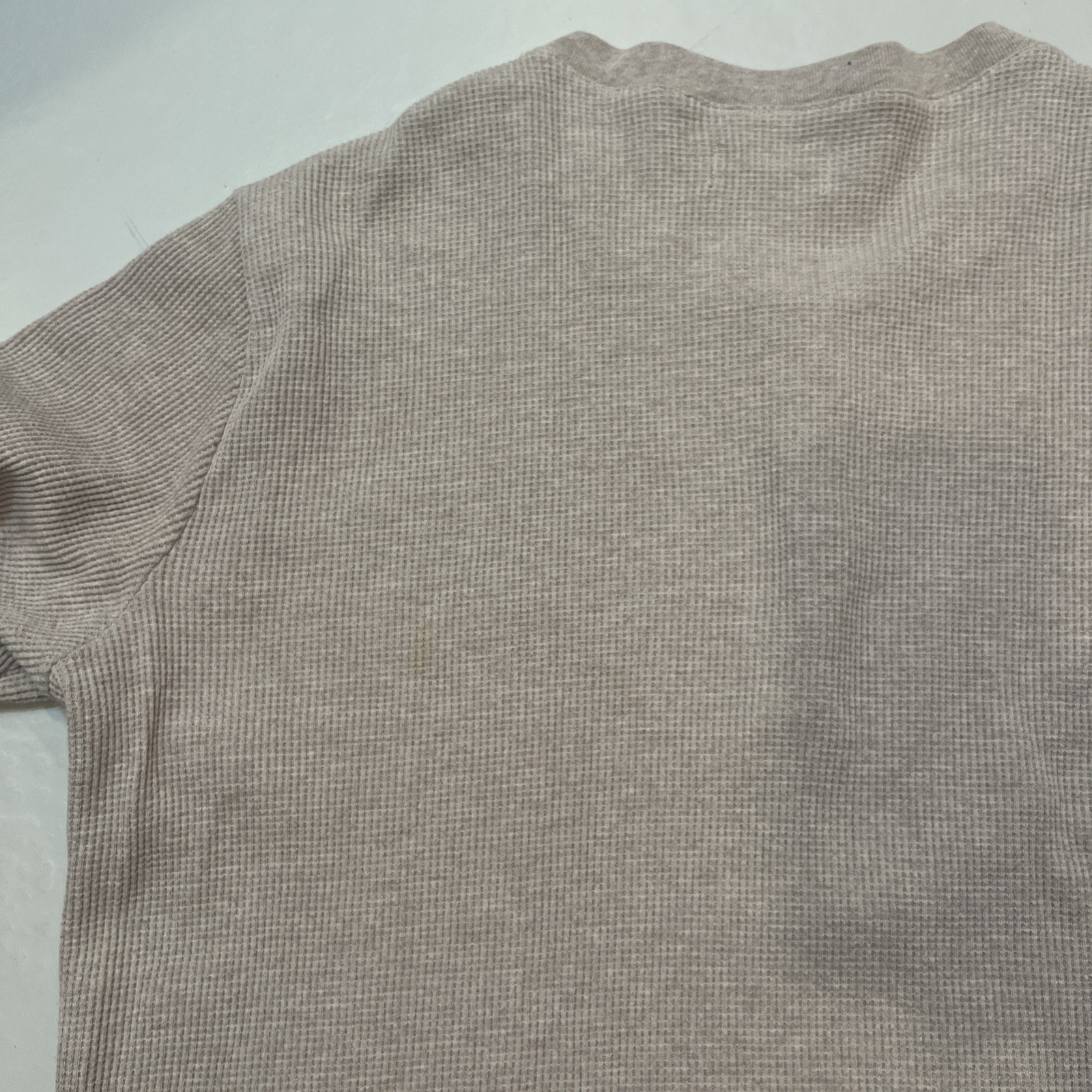 Taylor Stitch Waffleknit Henley Thermal Shirt Heavyweight Solid Sz. 42