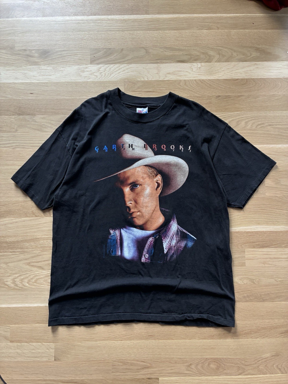 Vintage 90’s Garth Brooks Fresh Horses World Tour Concert Country 1996 Shirt XL
