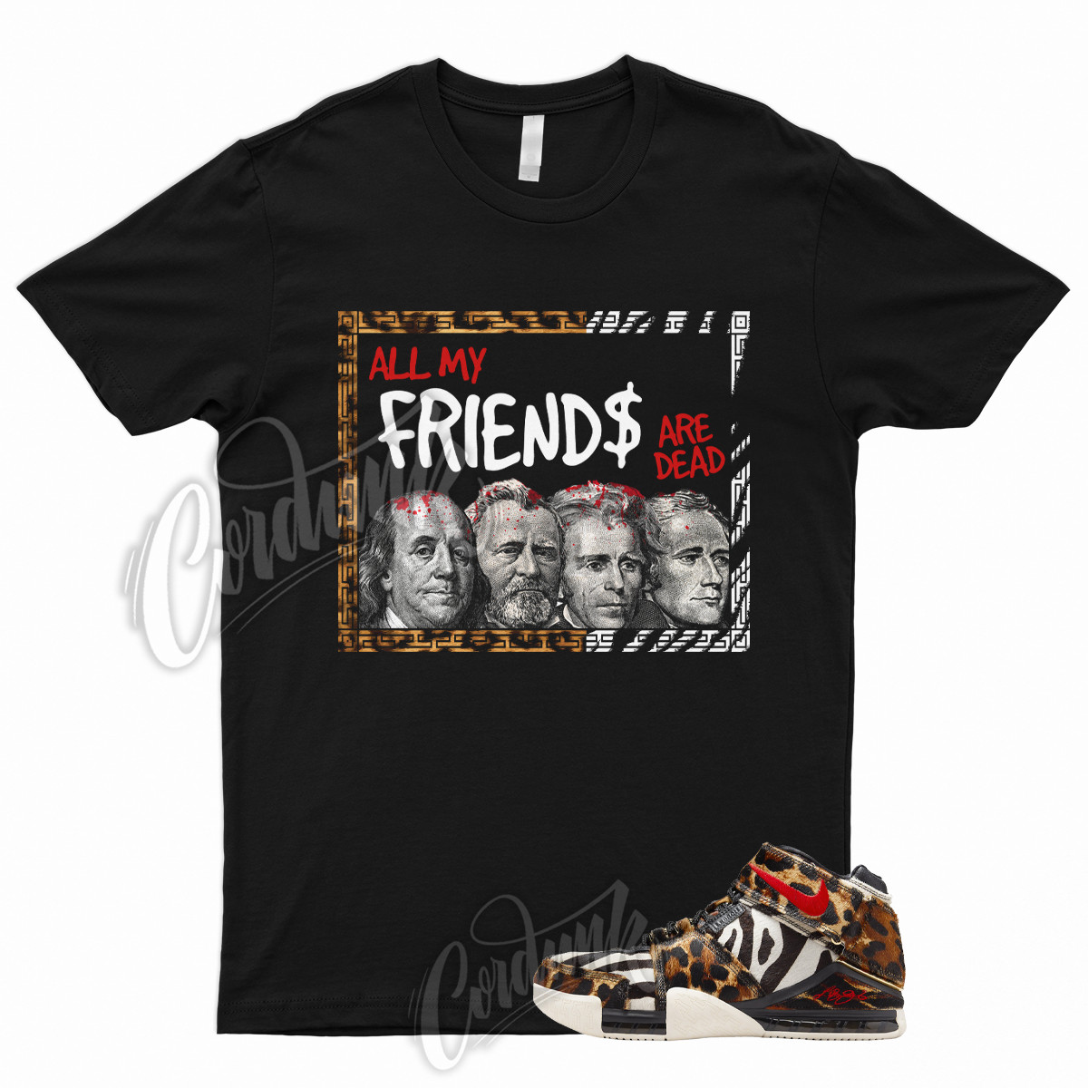 PREZ T Shirt for Zoom LeBron 2 Beast PE Maple University Red Black Light Bone 1