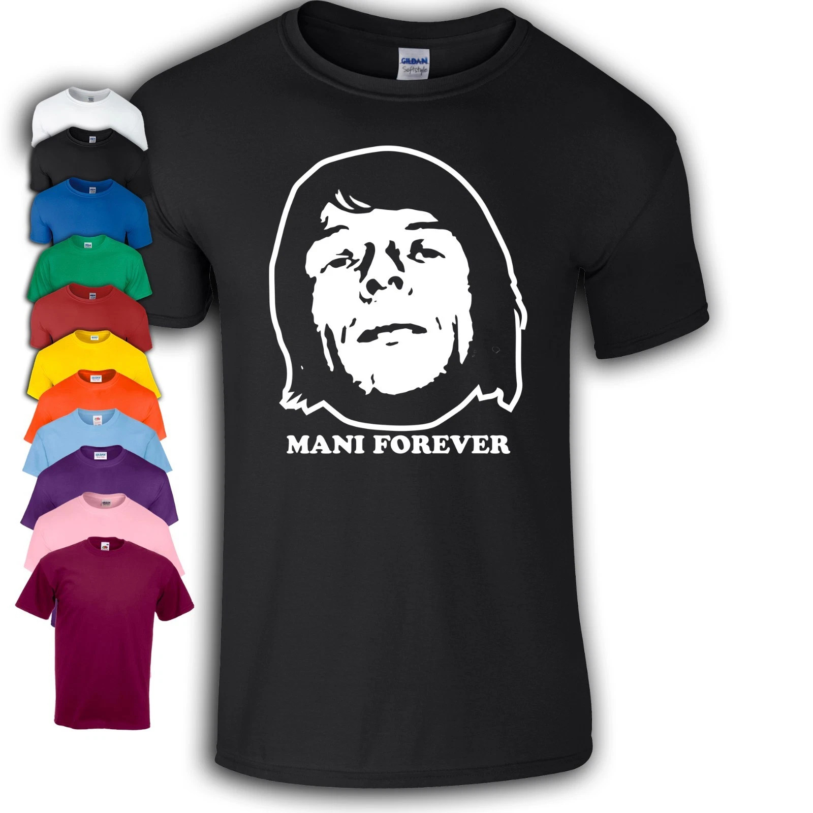 Mani Forever Stone Roses T-Shirt | Ian Brown | John Squire | Reni HIGH DEMAND