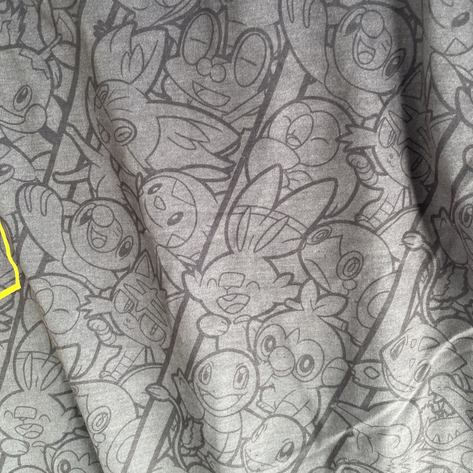 Pokémon Pikachu 25 Anniversary Shirt Mens Medium Short Sleeve RARE NWT Gray