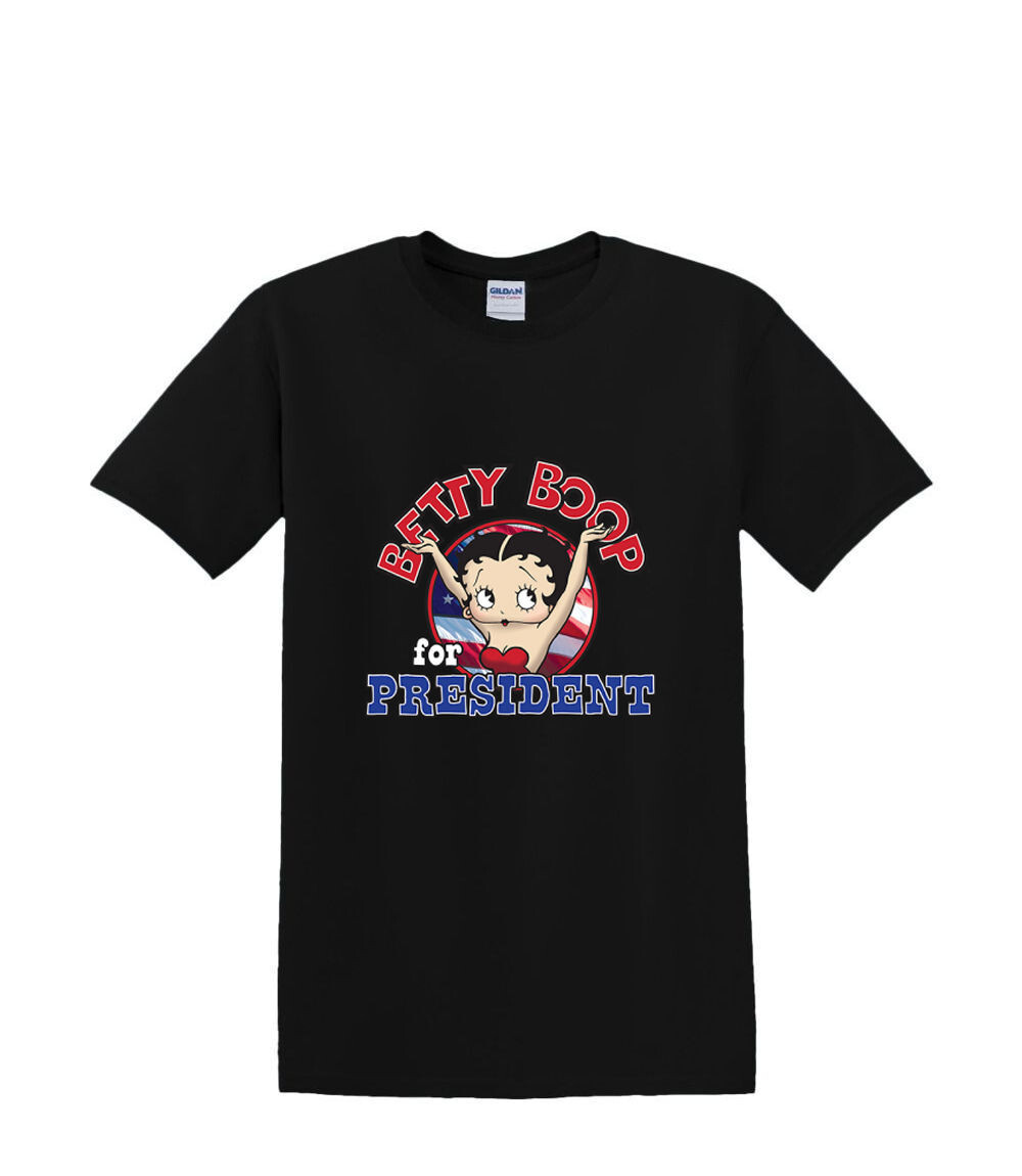 T-Shirt S to 2XL 3XL – BETTY BOOP -for PRESIDENT – Fun Humor Adult