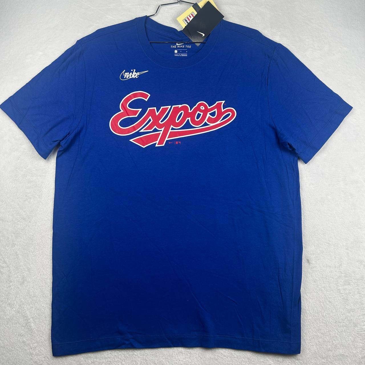 Montreal Expos Guerrero 27 Shirt Men Large Blue Nike Short Sleeve Cotton New L