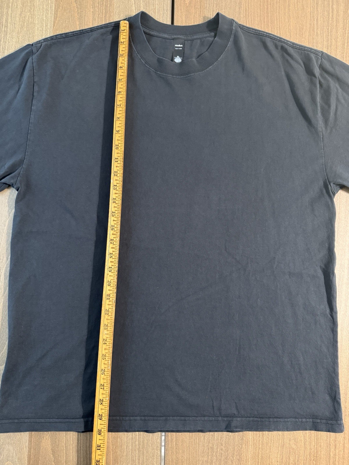 As Colour Heavy Weight Tee Shirt 100% Combed Cotton Size XL Heavy Faded Black