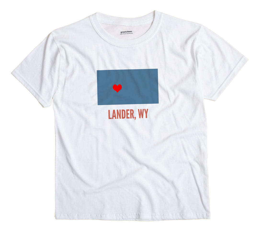 Lander Wyoming WY T-Shirt HEART