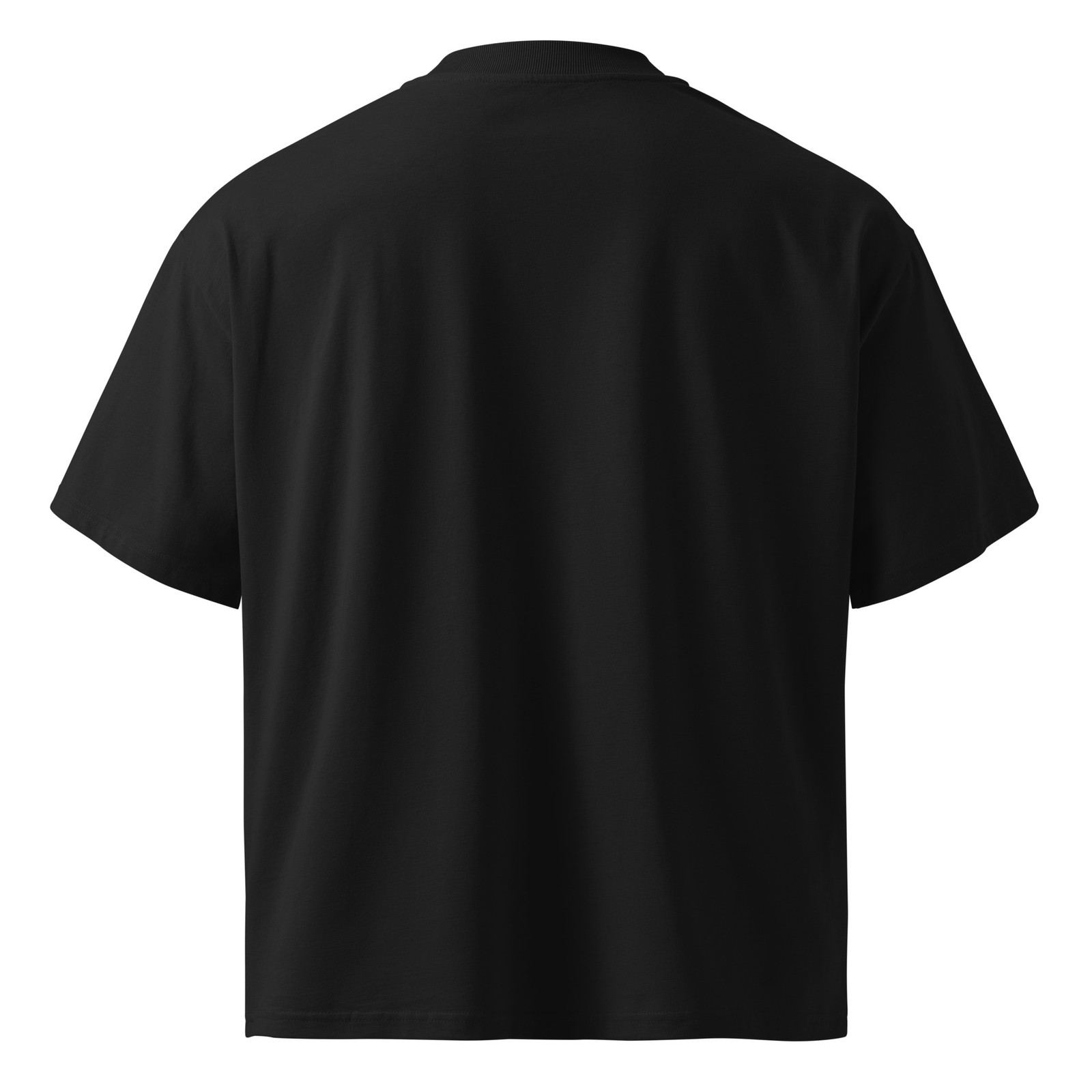 Unisex organic oversized high neck t-shirt