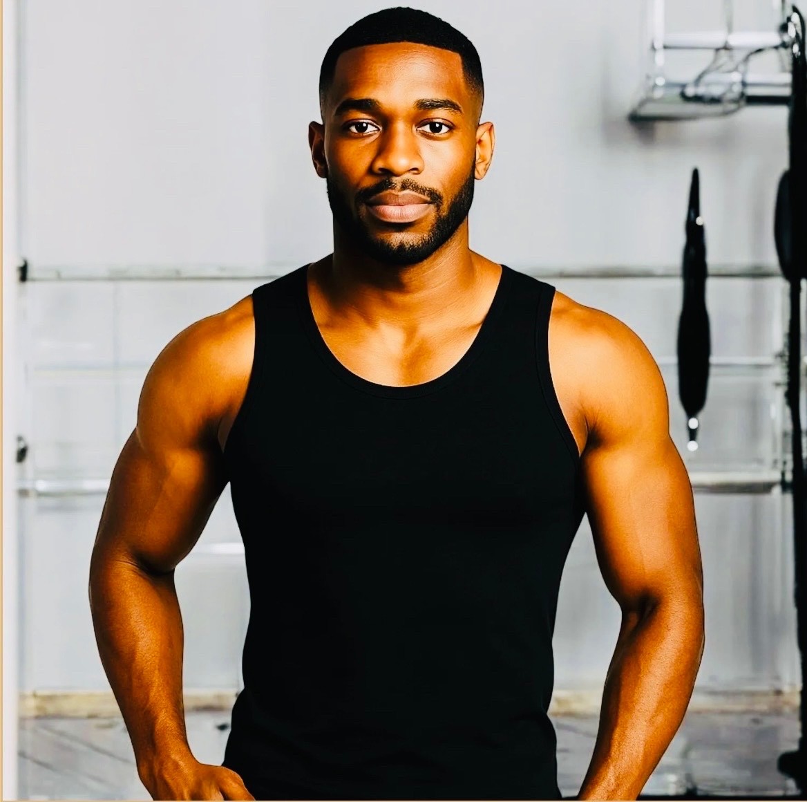 Insta Slim Men’s Slimming Compression Tank Top Shapewear Black White