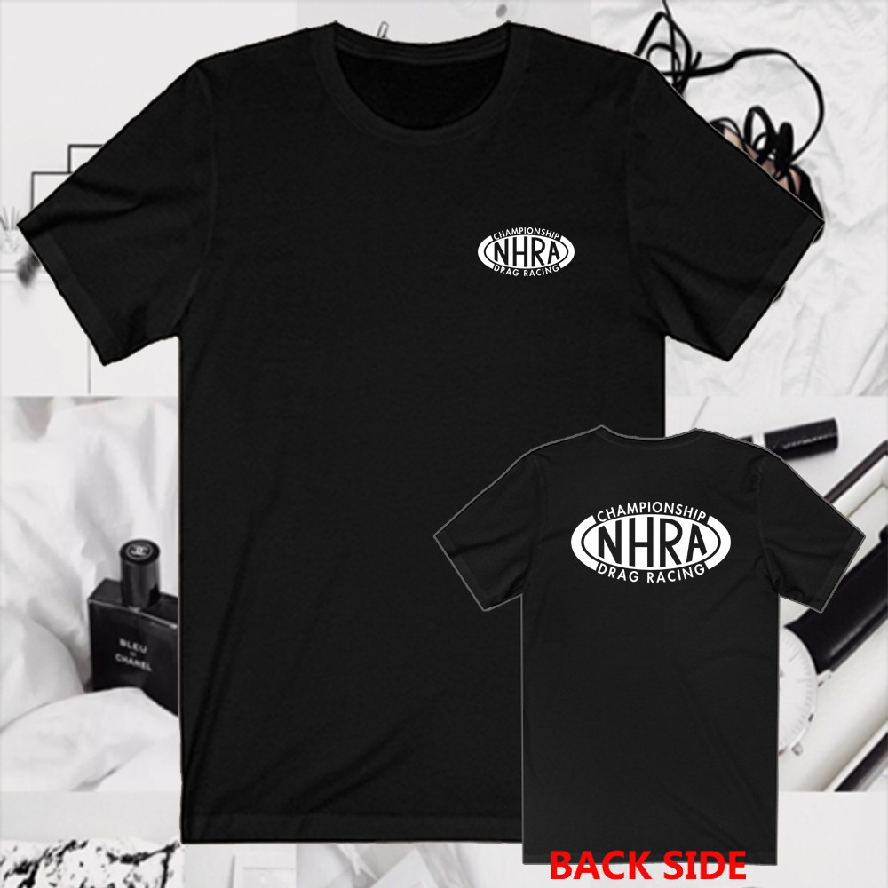 NHRA Drag Racing Championship Men’s Black T-Shirt Size S to 5XL