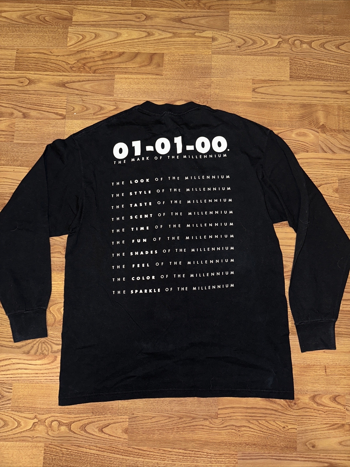 Vintage 2000 the Mark of the Millennium 01-01-00 Long Sleeve Lee sport size L
