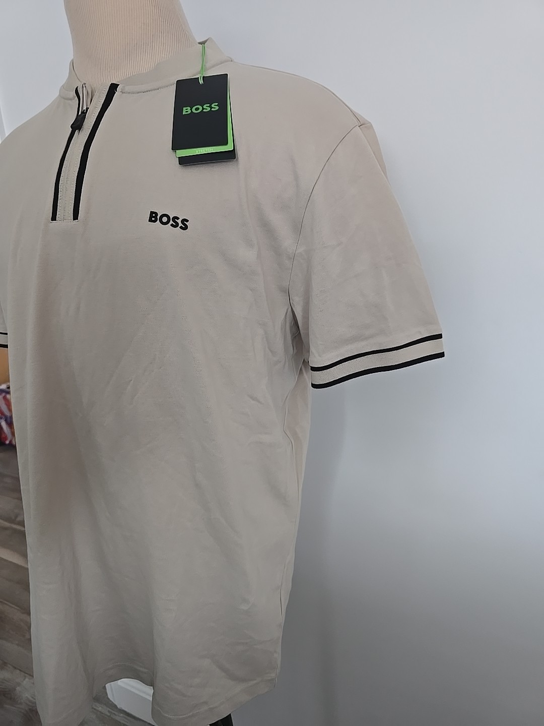 HUGO BOSS Pariq Black Label MEN’S NEW HALF Zip T-SHIRT Sz XXL