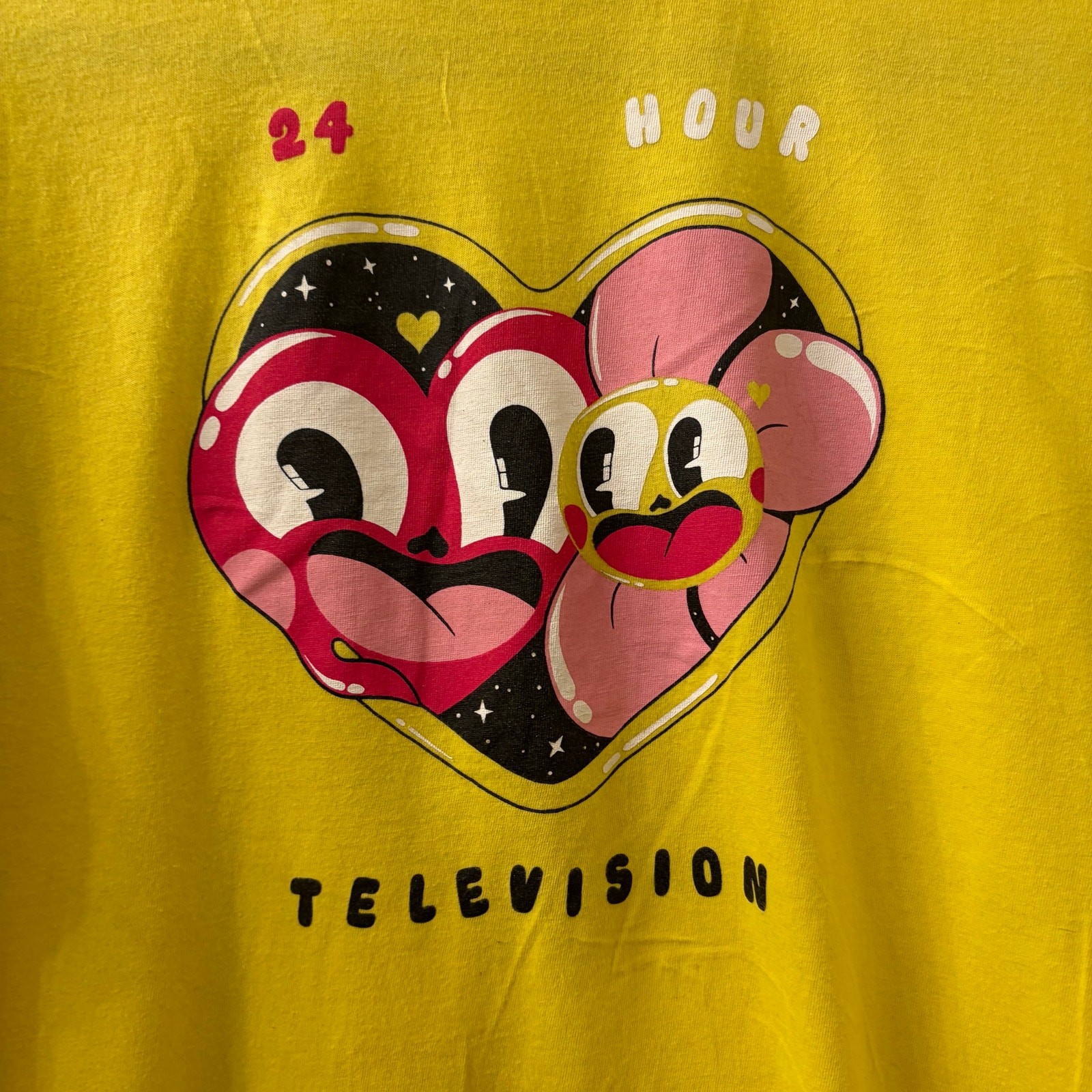 Size Small 24HTV T-Shirt Made in Japan Y2K Shingo Katori Single Stitch Harajuku