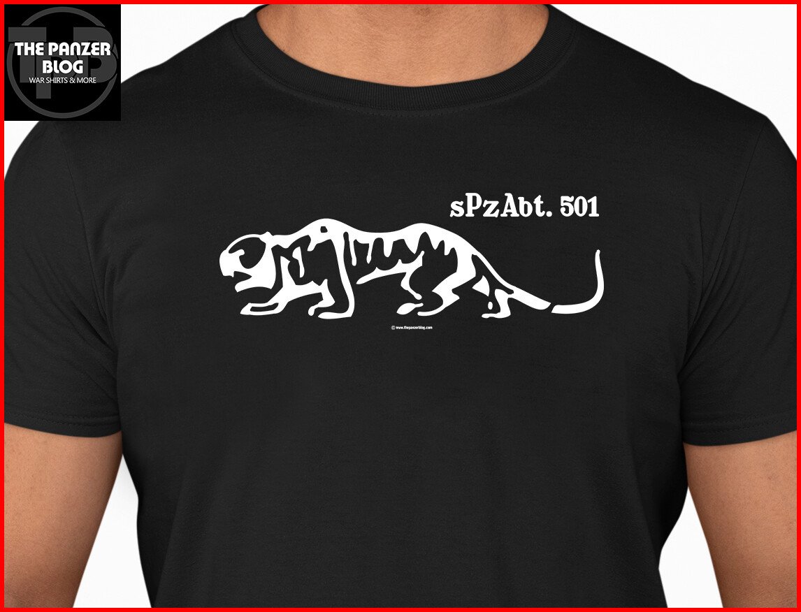 501st Heavy Panzer Division T-Shirt WWII German Tank