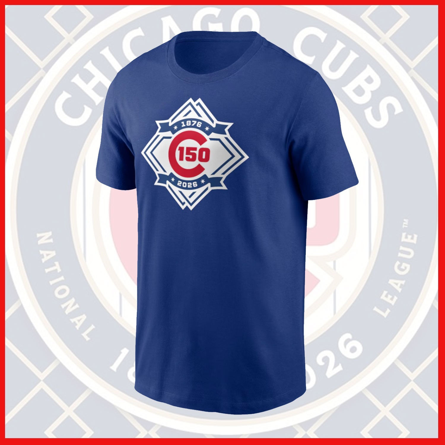 Chicago Cubs 150th Anniversary Unisex Tshirt For Fan Size S-3XL