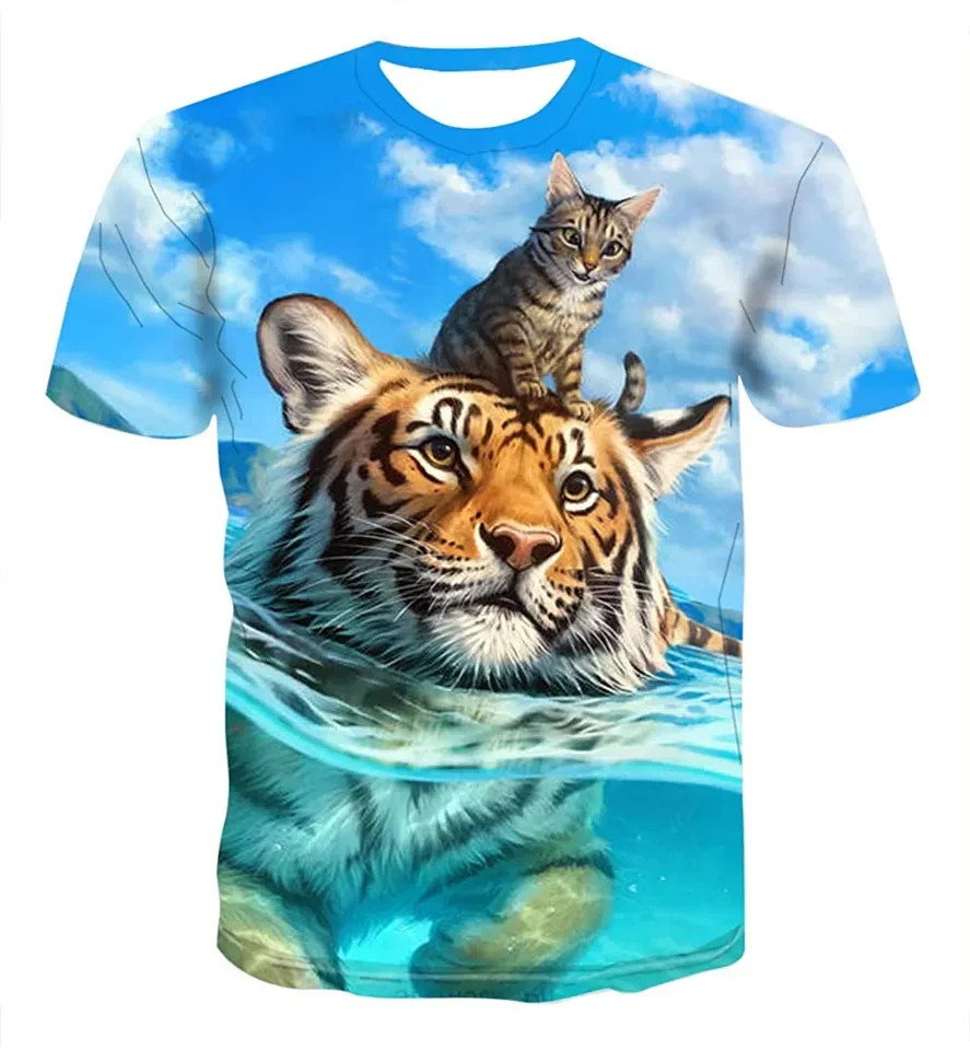 Unisex 3D Short Sleeve T-Shirts for Men Women HS1018