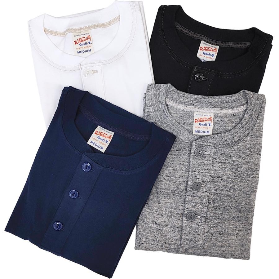 WHITESVILLE HENLEY NECK Short Sleeve 1-PACK T-SHIRT – [ WV79681] Made in Japan