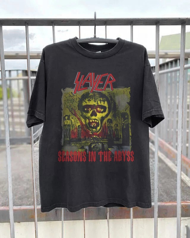 Slayer Seasons in the Abyss Unisex Black Cotton T-Shirt