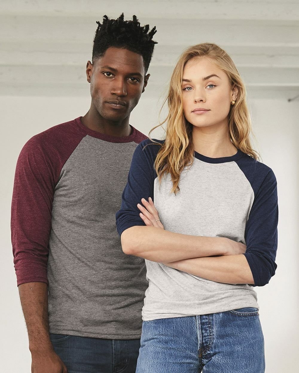 BELLA + CANVAS – Unisex Ultra Soft Three-Quarter Sleeve Baseball Tee – 3200
