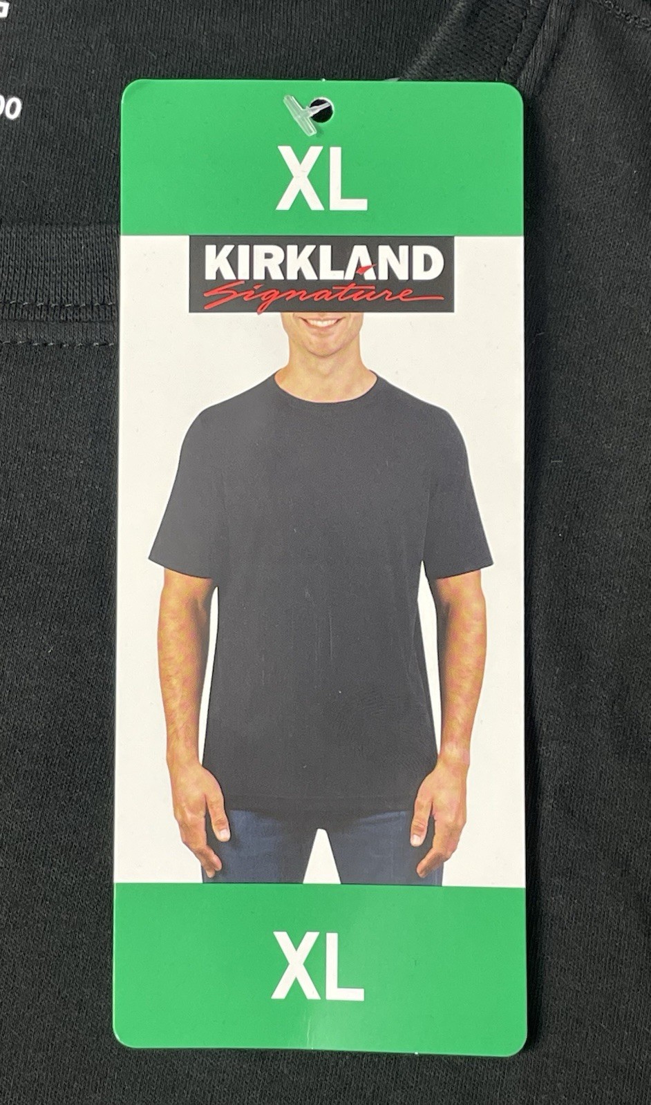 Kirkland Signature Men’s Lot of (5) BLACK 100% Pima Tee Pick Size M, L, XL NWT