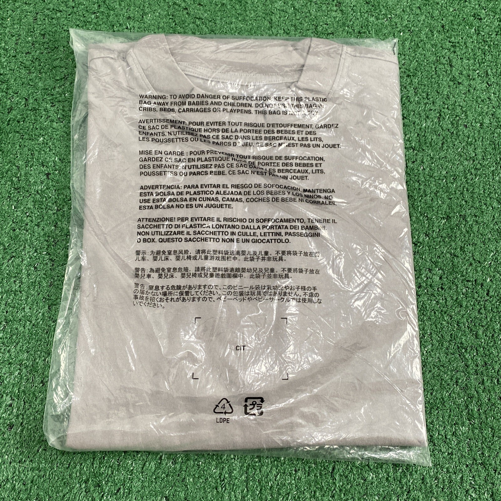 Size Large – Yeezy Gap Long Sleeve T-Shirt Mens Grey YZY Kanye West Brand New