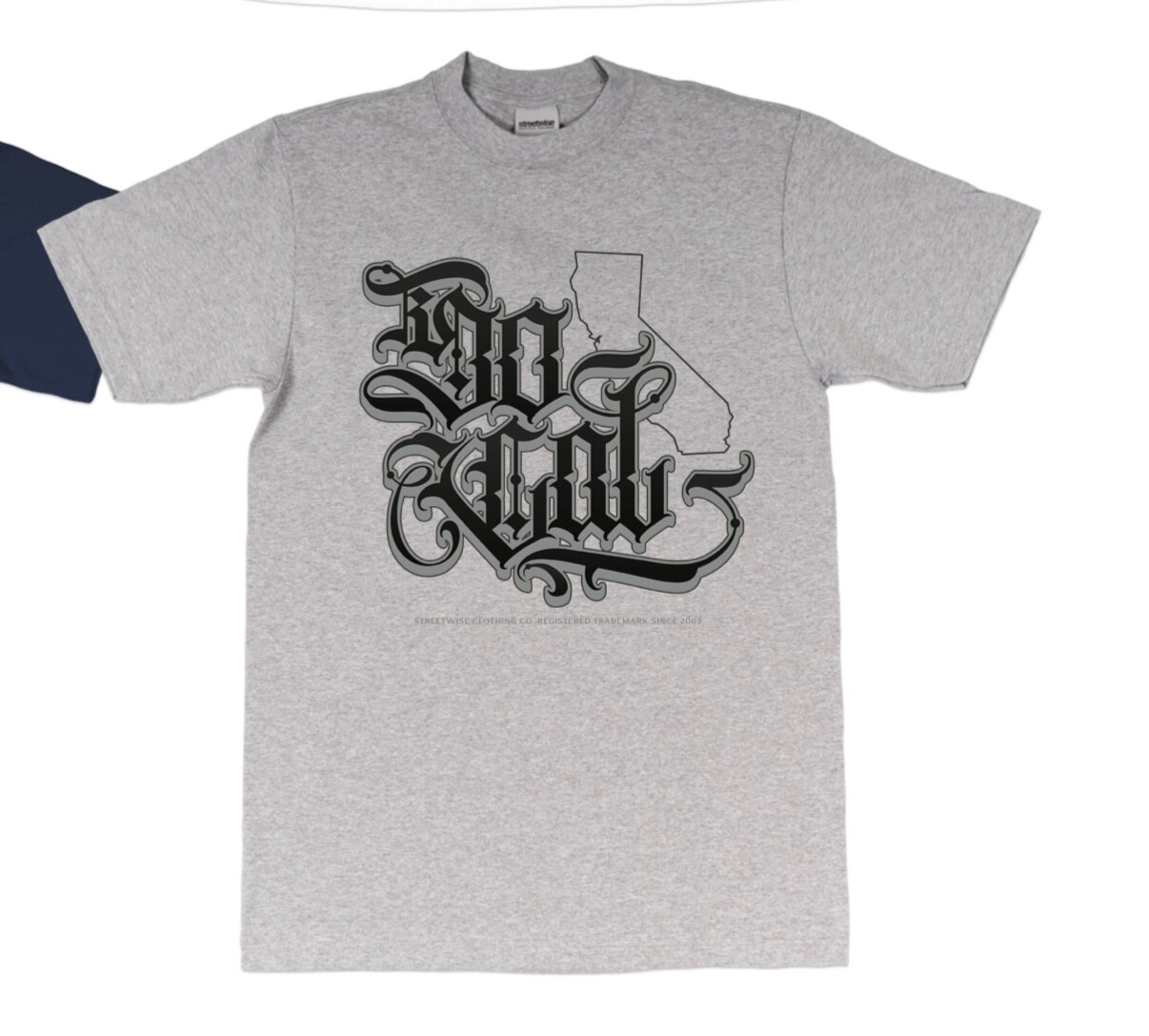 streetwise So Cal State Graphic T-Shirt Black & Gray M-5XL