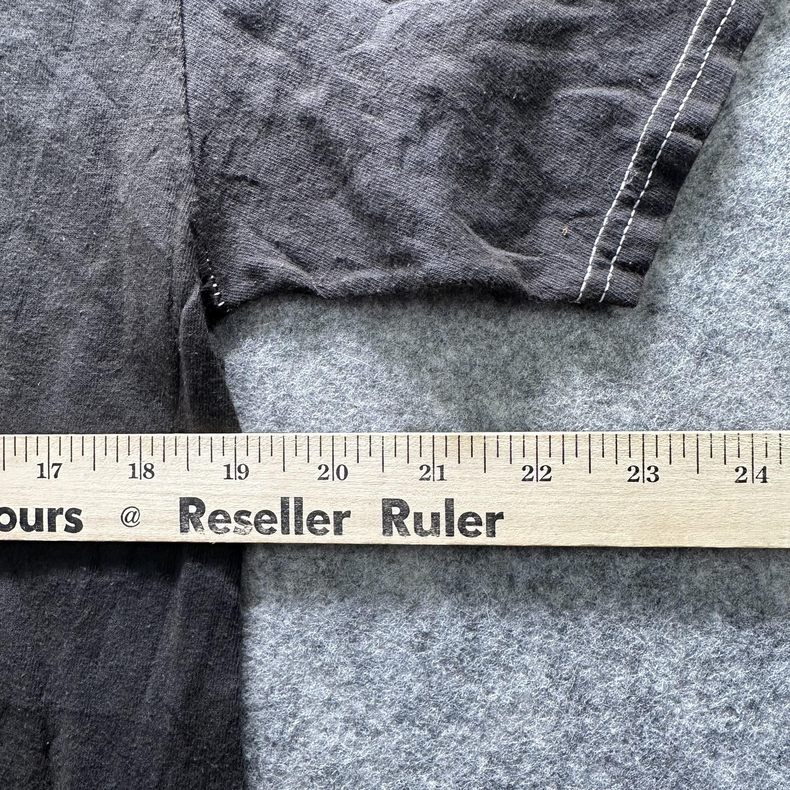 Port Company Shirt Mens M Black Crewneck T-Shirt Cotton Contrasting Trim