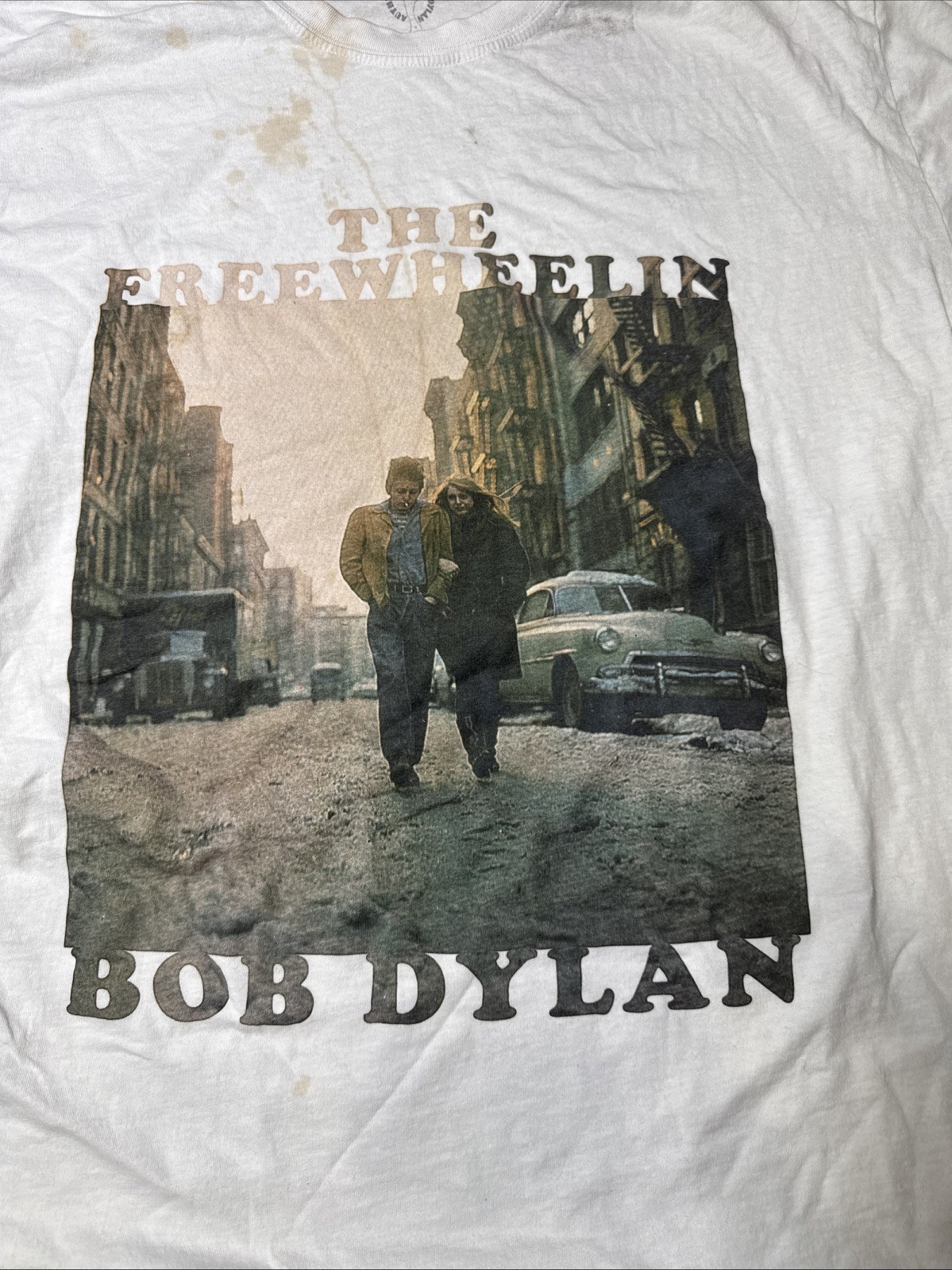 Bob Dylan The Freewheelin’ Bob Dylan T Shirt Men’s Rock & Roll Classic Size M