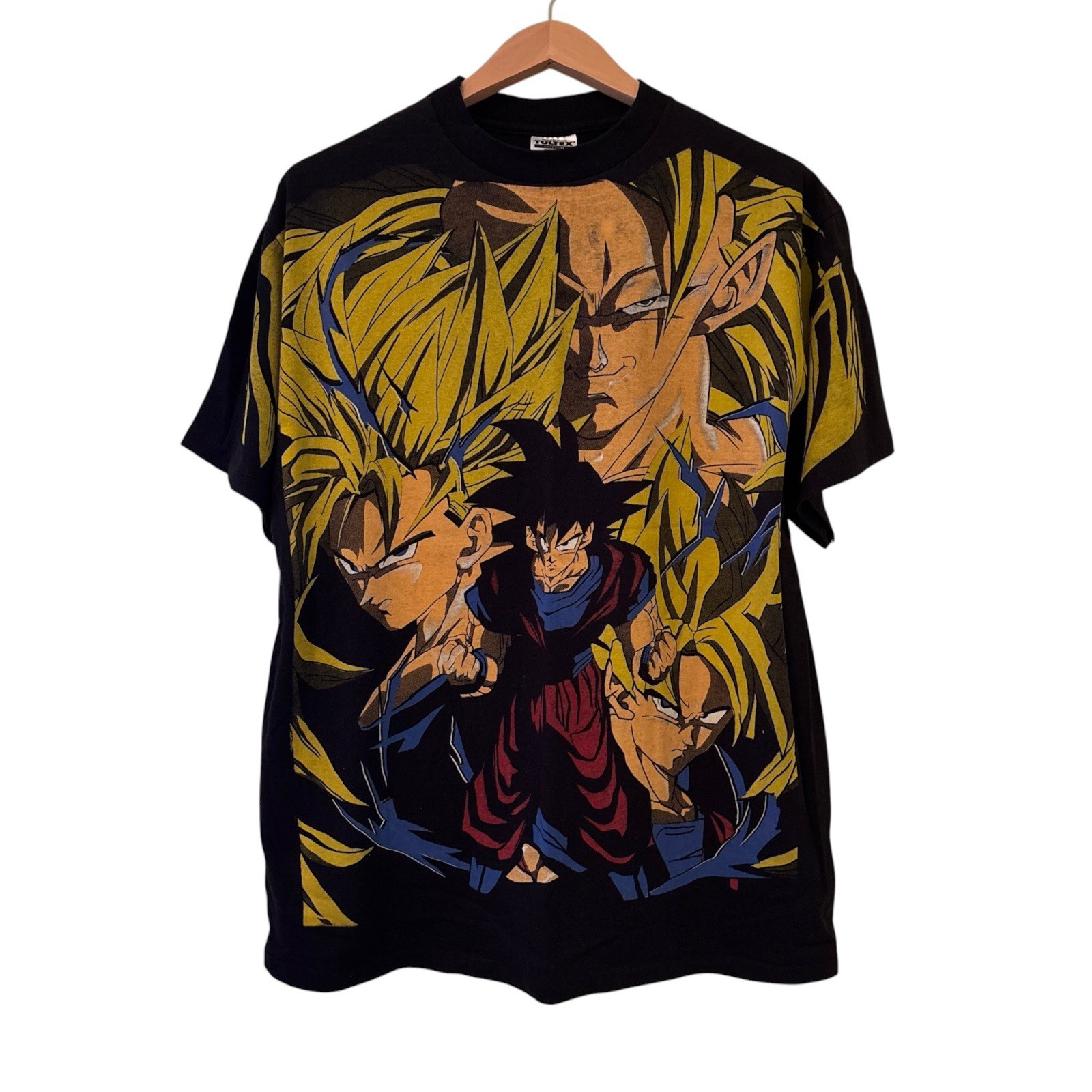Dragon Ball Z AOP T-shirt Goku Anime Vintage Modern Reprint Single Stitch XL