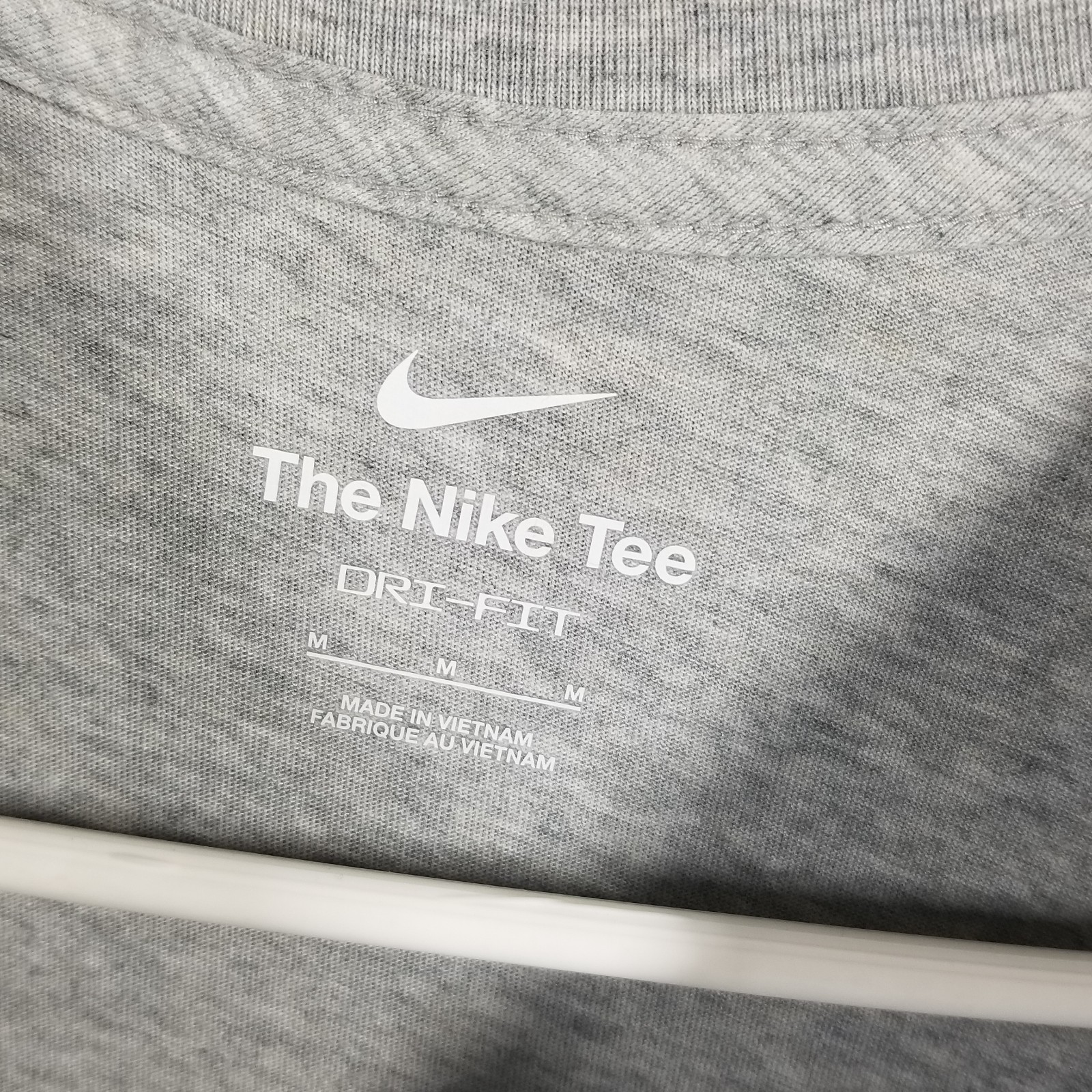 Nike Dri-Fit Graphic Training T-Shirt “Growth Mindset” Grey Mens M (DM6273-083)