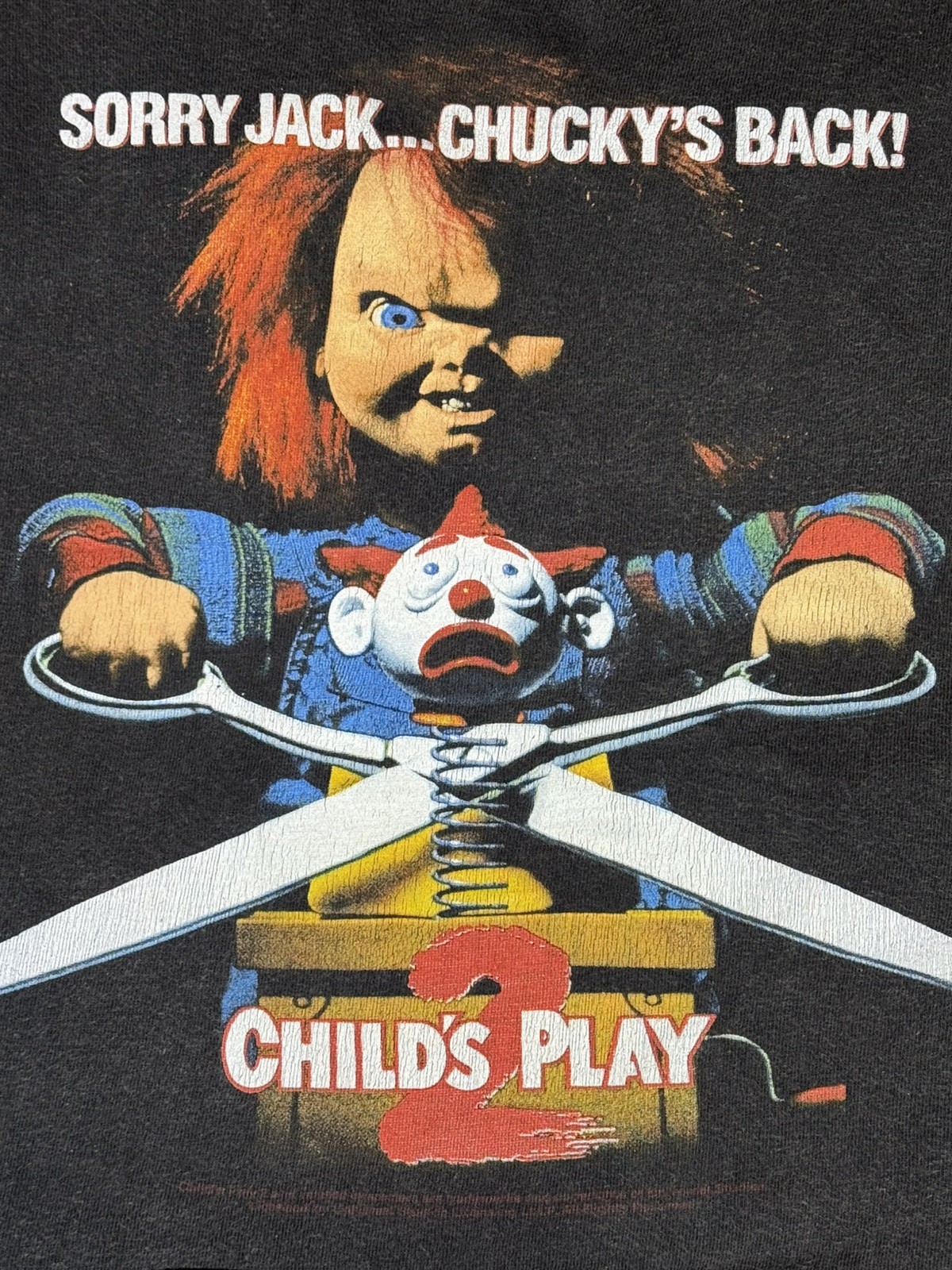 Vintage Chucky Childs Play 2 Horror Movie Shirt Size L