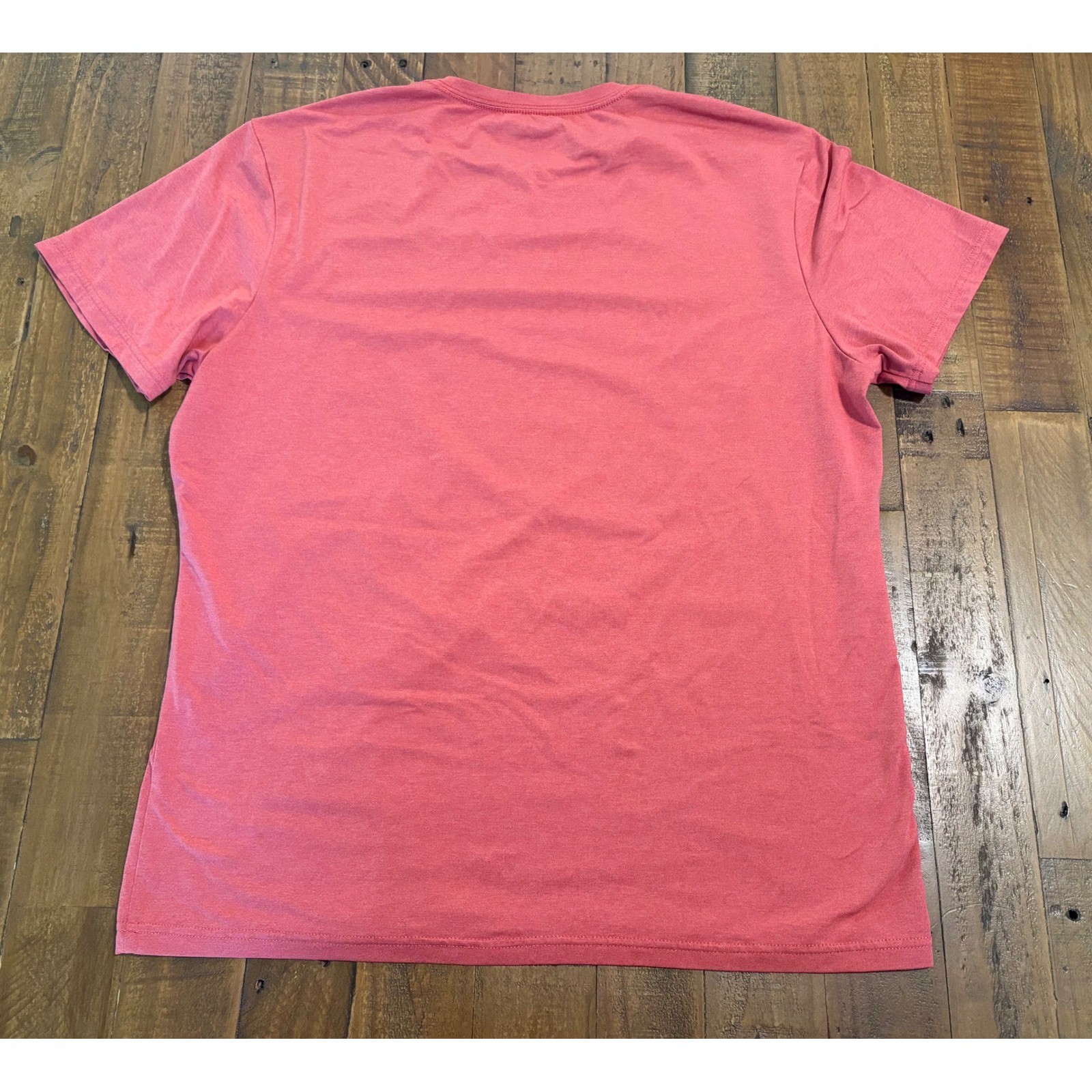 01.Algo Mens Performance T-Shirt Coral Heather Quick Dry UPF 40 Size Large L-SH