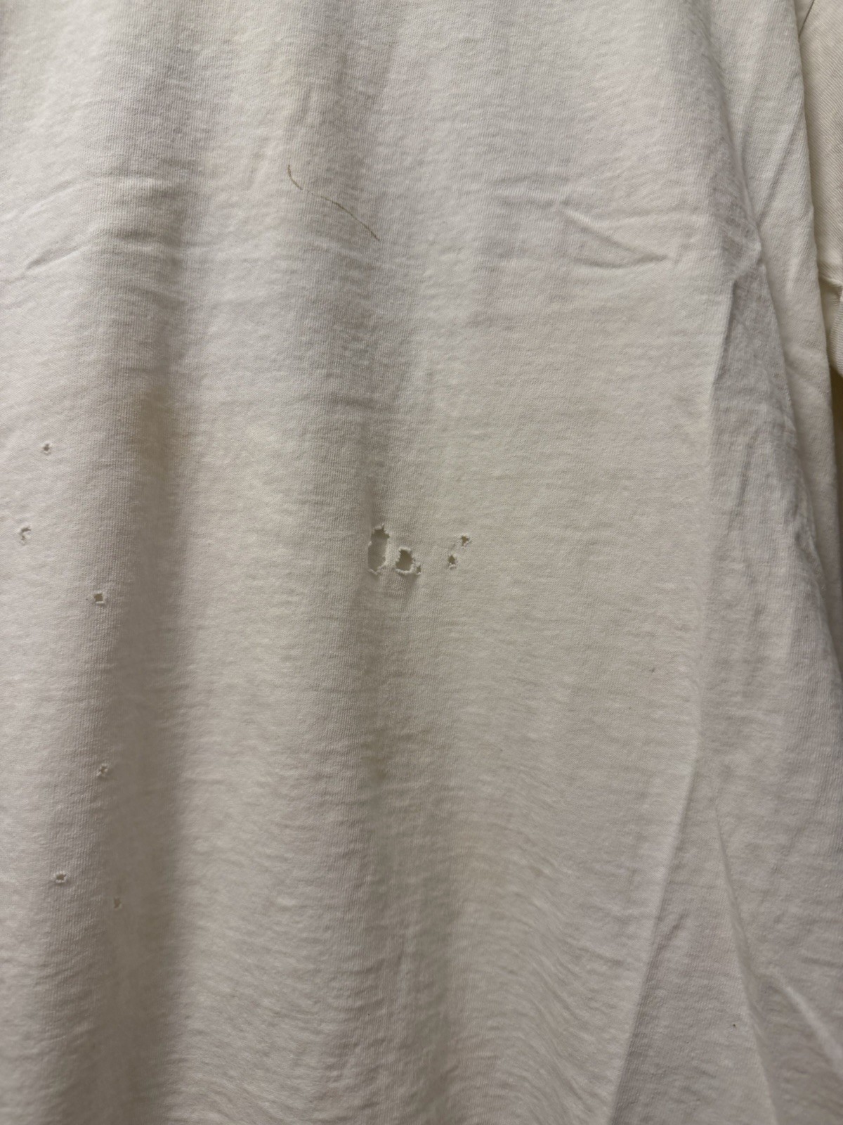 Vintage Quicksilver Double Sided White T-Shirt Mens Medium Distressed Grunge Y2K