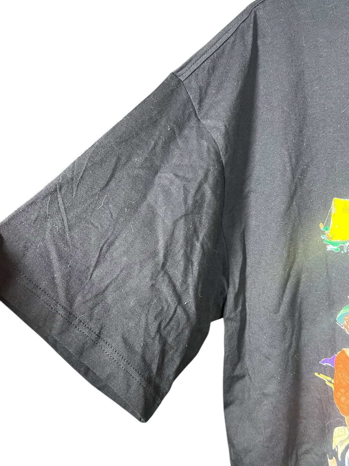 Vintage Y2K Market Sportsman Fishing Bears Graphic T-Shirt XL Black Outdoors