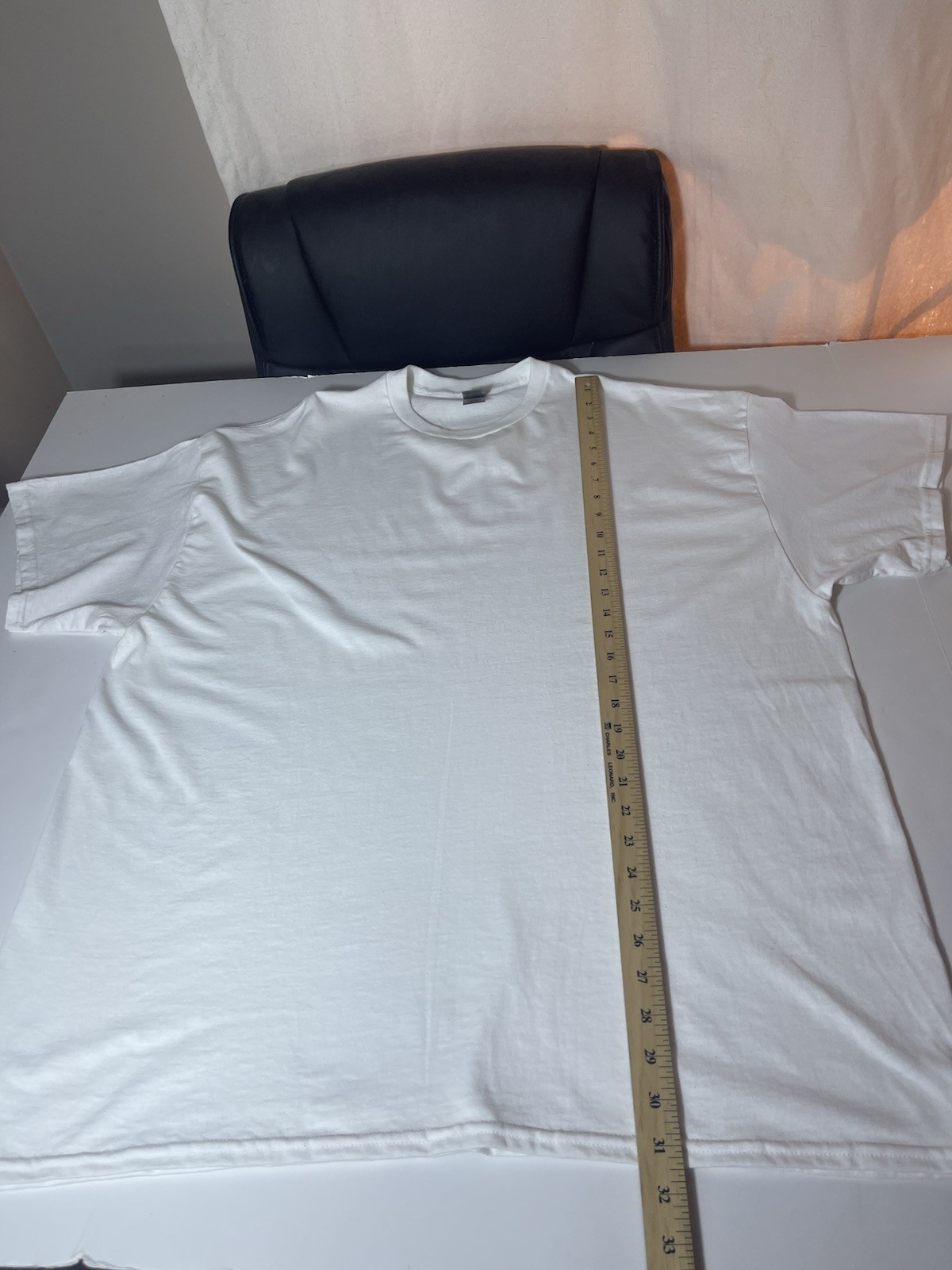 Gildan Men’s T-Shirt Heavy Cotton Short Sleeve Plain Blank White Tee Sz 2XL New