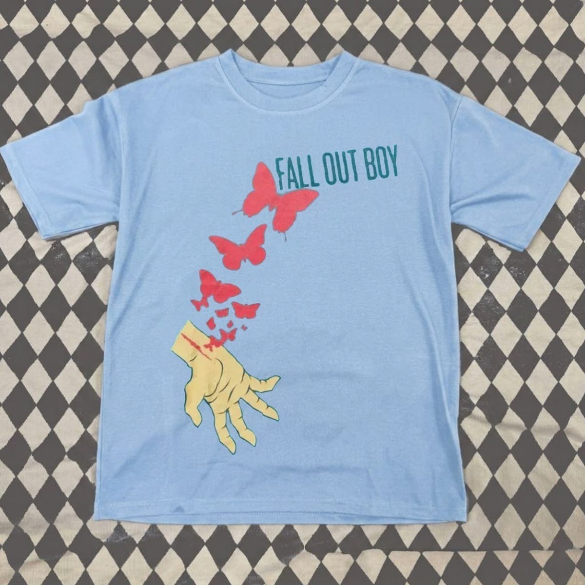 Fall Out Boy Light Blue Color T-Shirt S-5XL ASL135