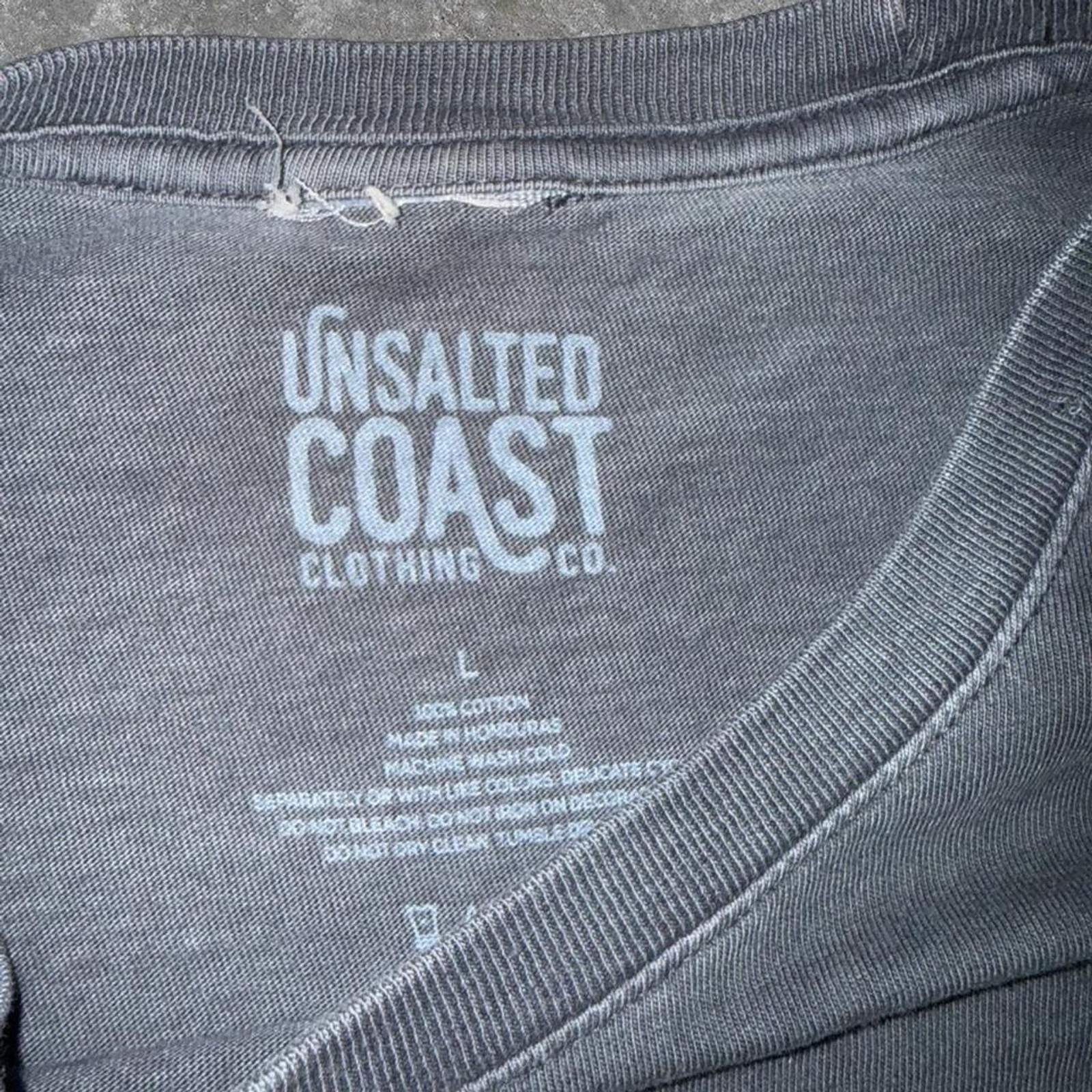 Unsalted Coast Michigan Great Lakes State Graphic T-Shirt Men’s Charcoal Gray Si