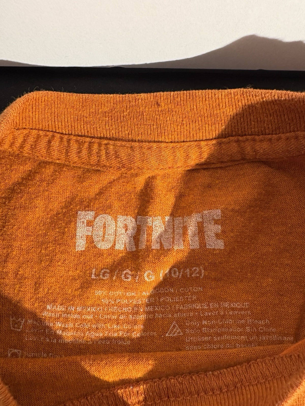 FORTNITE ‘Jonsey Default & Loot Llama’ 100% Cotton T-shirt, L XL – Orange