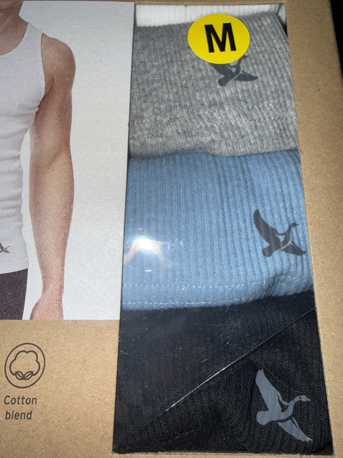 Eddie Bauer ~ Men’s 4-Pack Tanks Tops Undershirts Cotton Blend A-Shirts ~ M