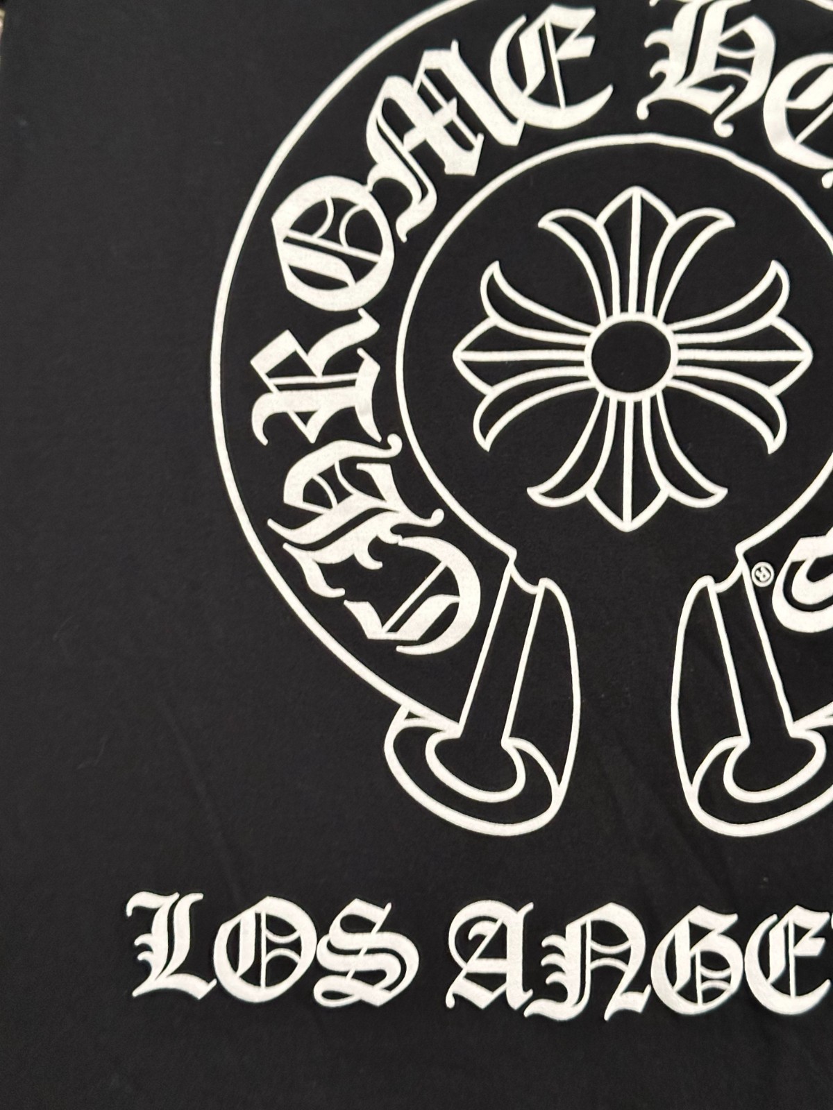 Chrome Hearts Los Angeles Horseshoe Pocket Tee Black Size Medium Made In USA