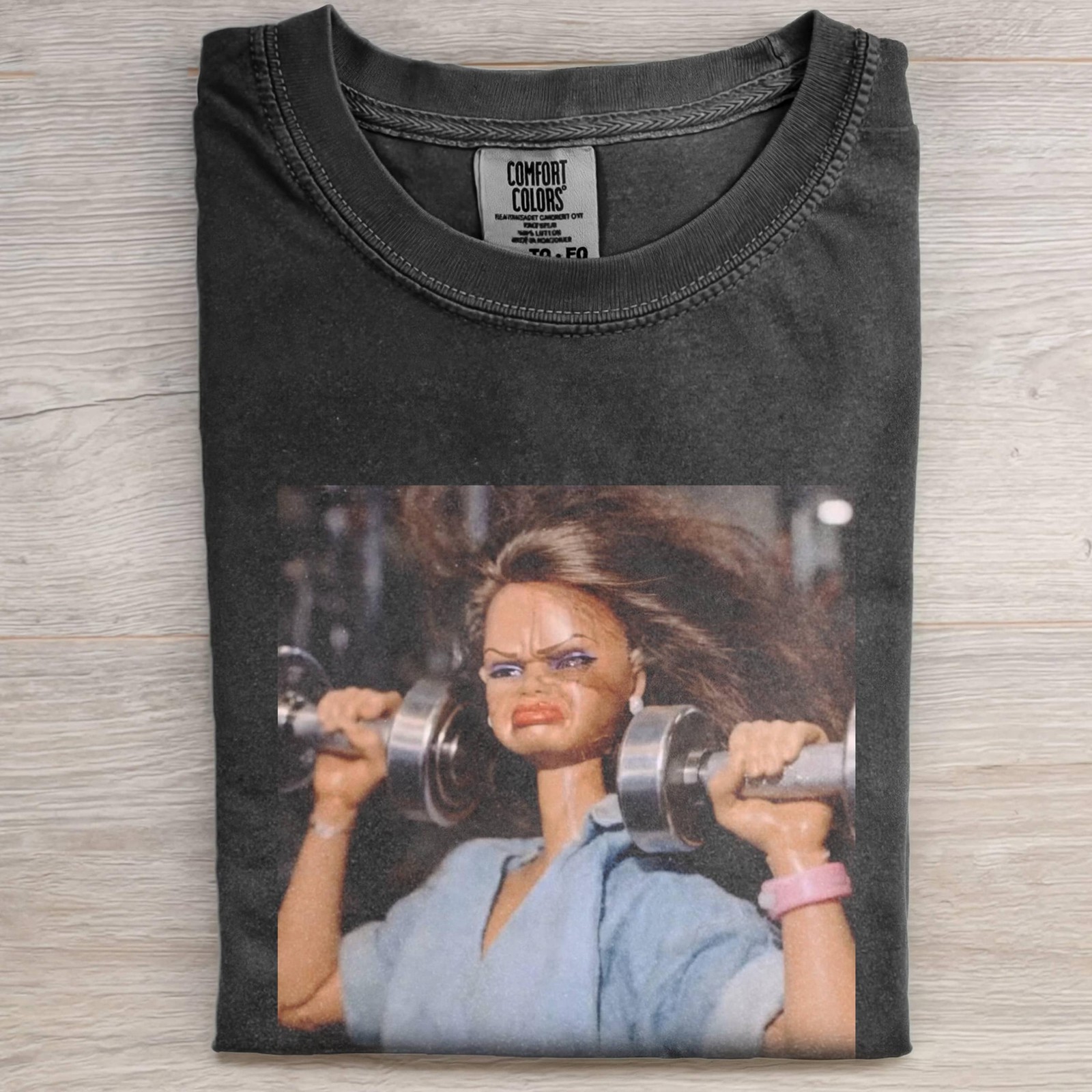 Funny Gym Doll Shirt Vintage Workout Meme T-Shirt Retro Fitness Tee