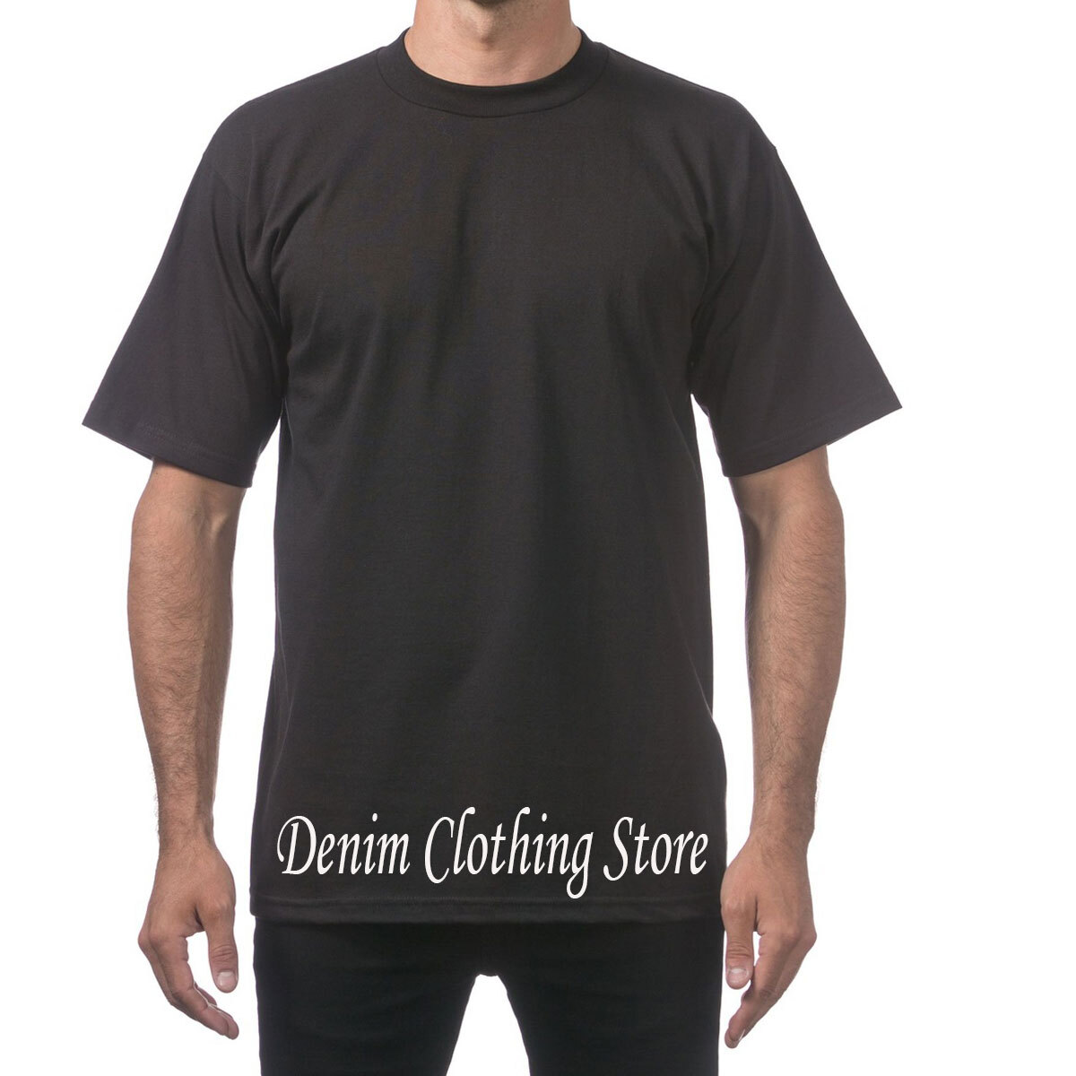 1 NEW PRO CLUB MEN’S BLANK HEAVY WEIGHT CREW NECK SHORT SLEEVE T-SHIRT S – 10XL