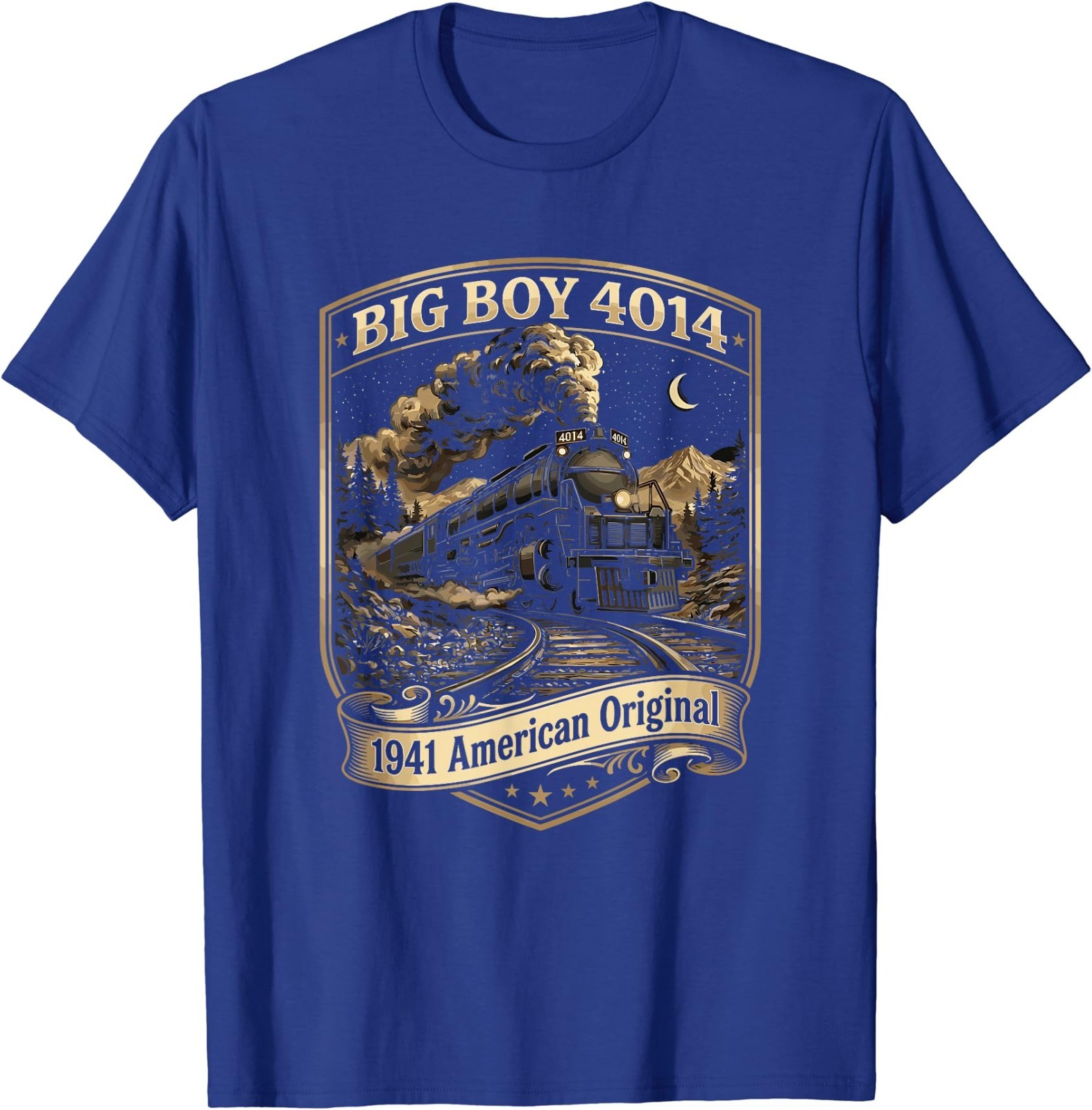 Big Boy 4014 Train Engineer Steam Train Conductor American T-Shirt