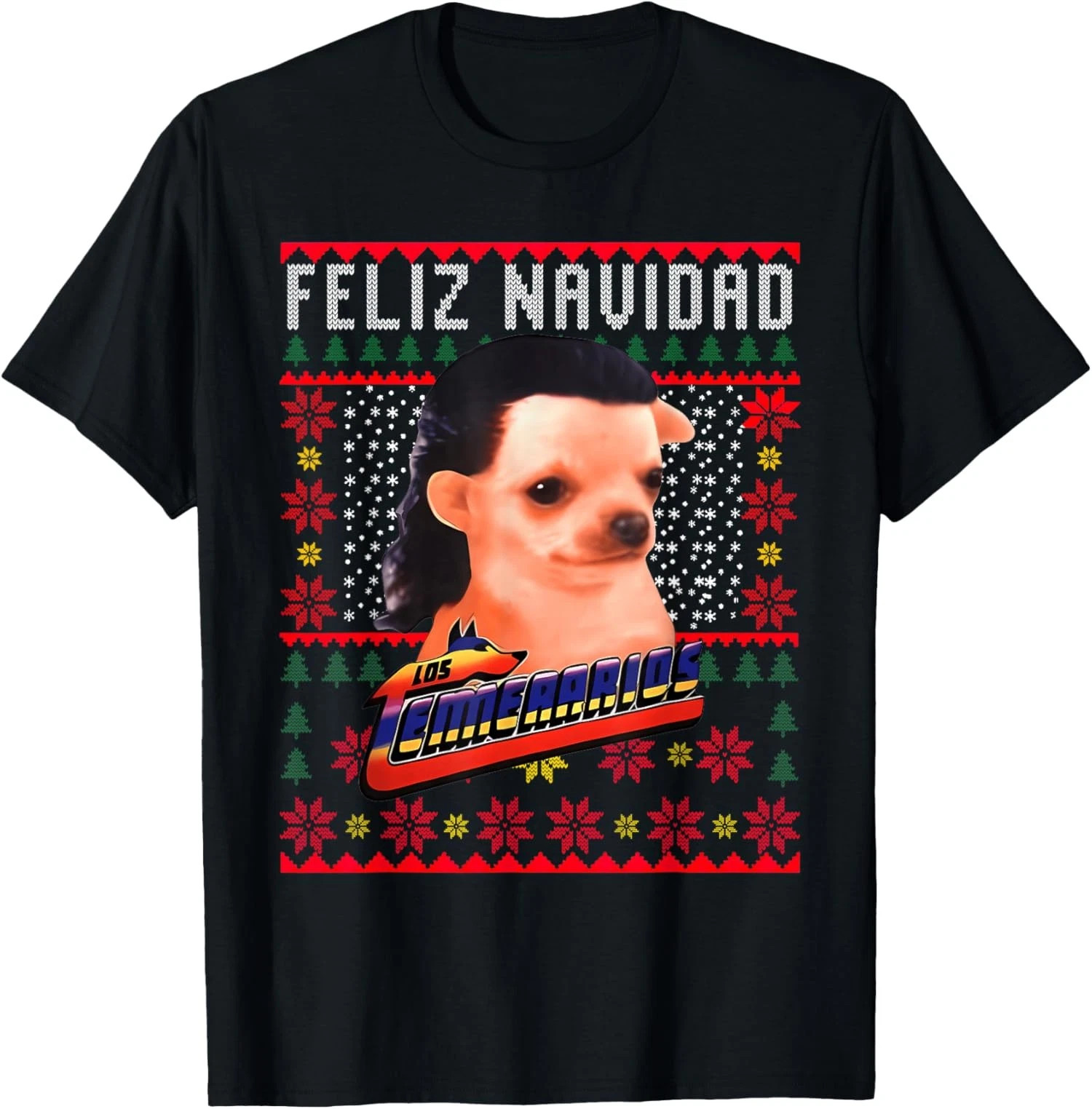 Los Temerarios Dog Merry Christmas Gift For Family Unisex T-Shirt